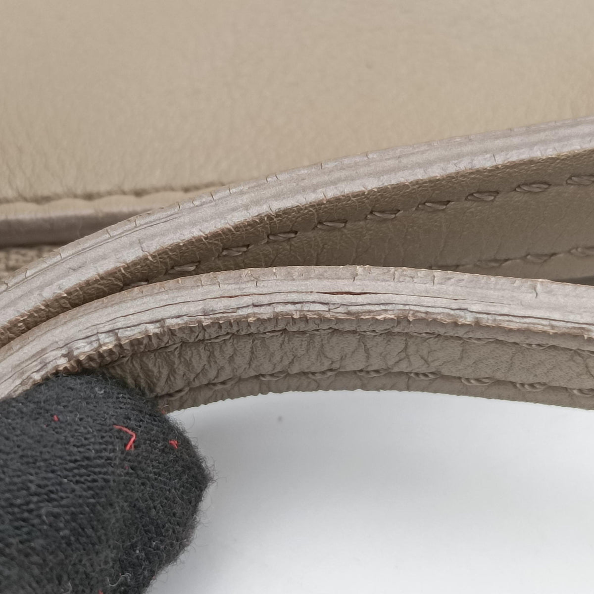 Pre-owned Celine Fortune cookie khaki Leather shoulderbag | stylenewstar