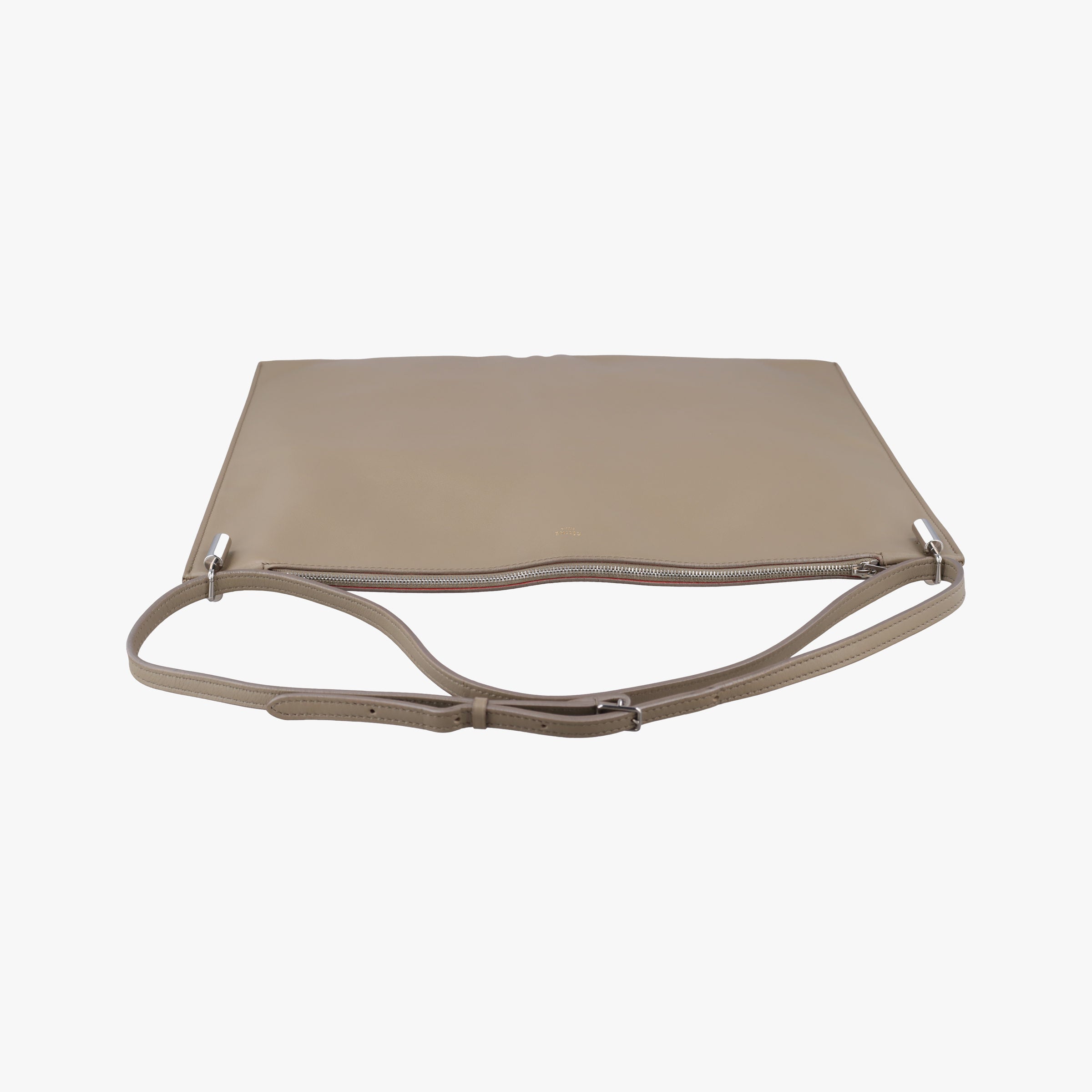 Pre-owned Celine Fortune cookie khaki Leather shoulderbag | stylenewstar