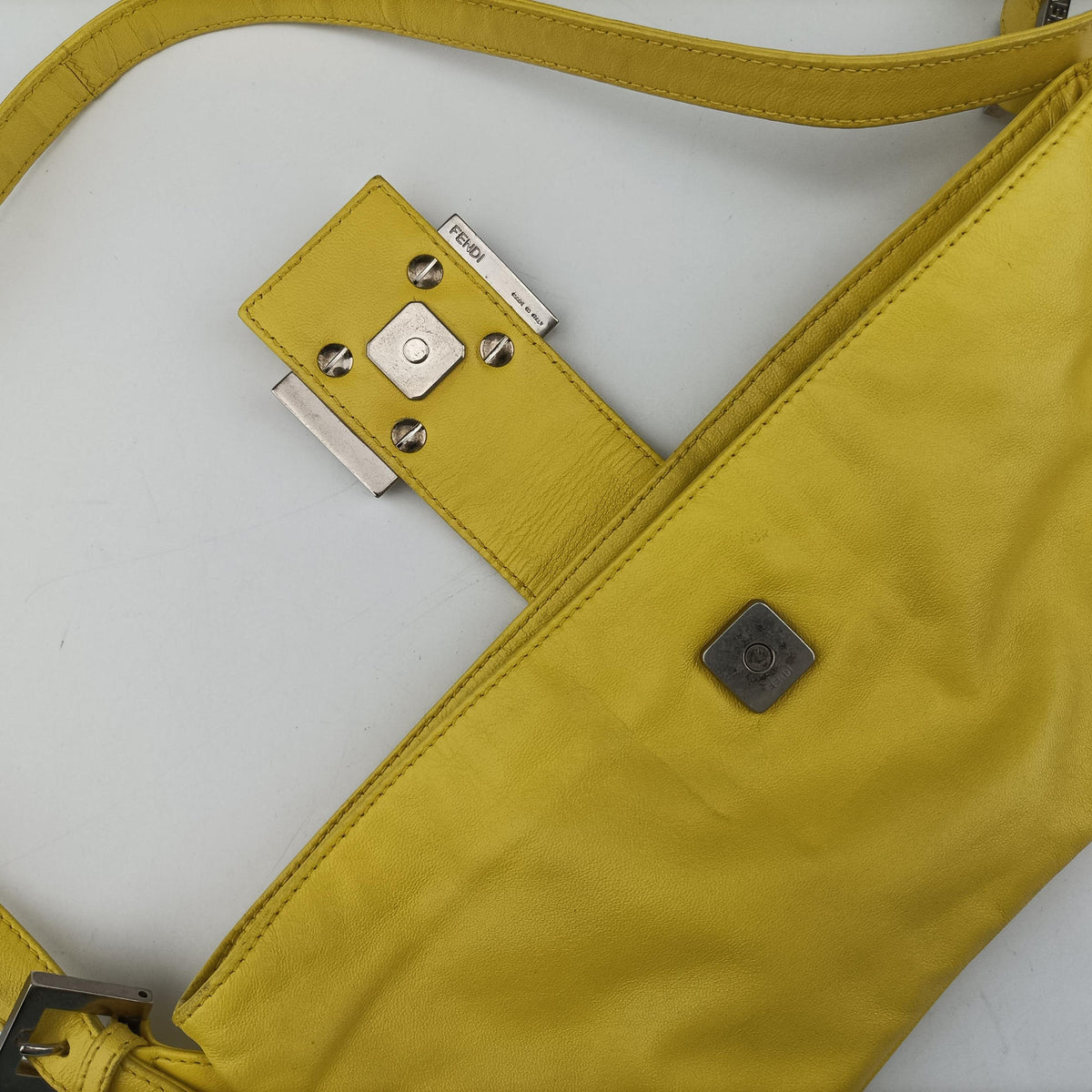 Color Block Baguette Yellow Leather 26685 2354/26685/008パンプキンママバゲット イエロー レザー 26685 2354/26685/008