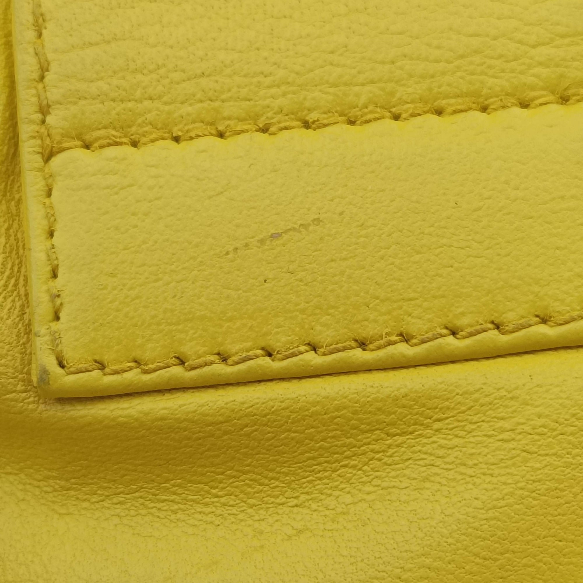 Color Block Baguette Yellow Leather 26685 2354/26685/008パンプキンママバゲット イエロー レザー 26685 2354/26685/008