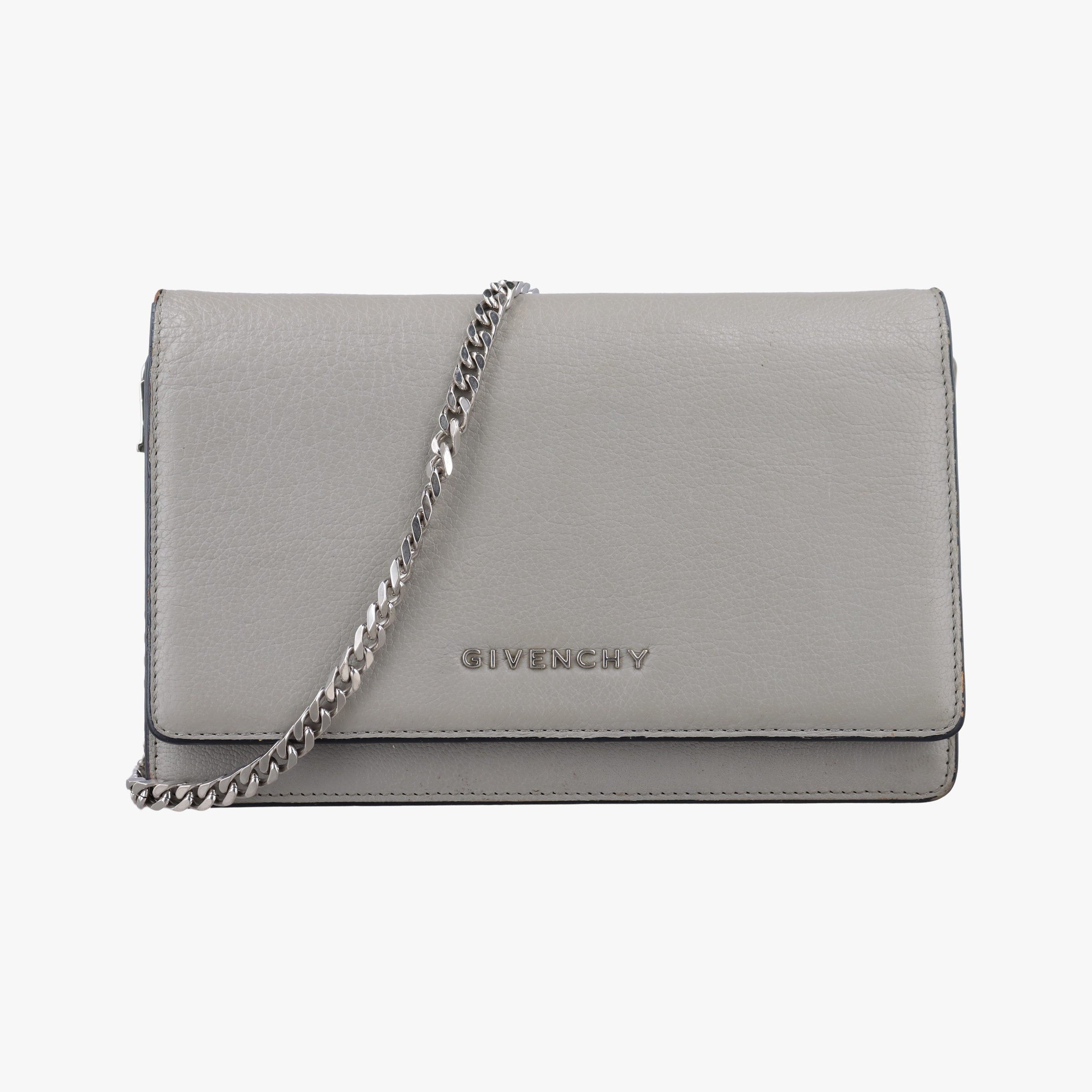 Logo Chain Grey Leather GU0154ロゴチェーン グレー レザー GU0154