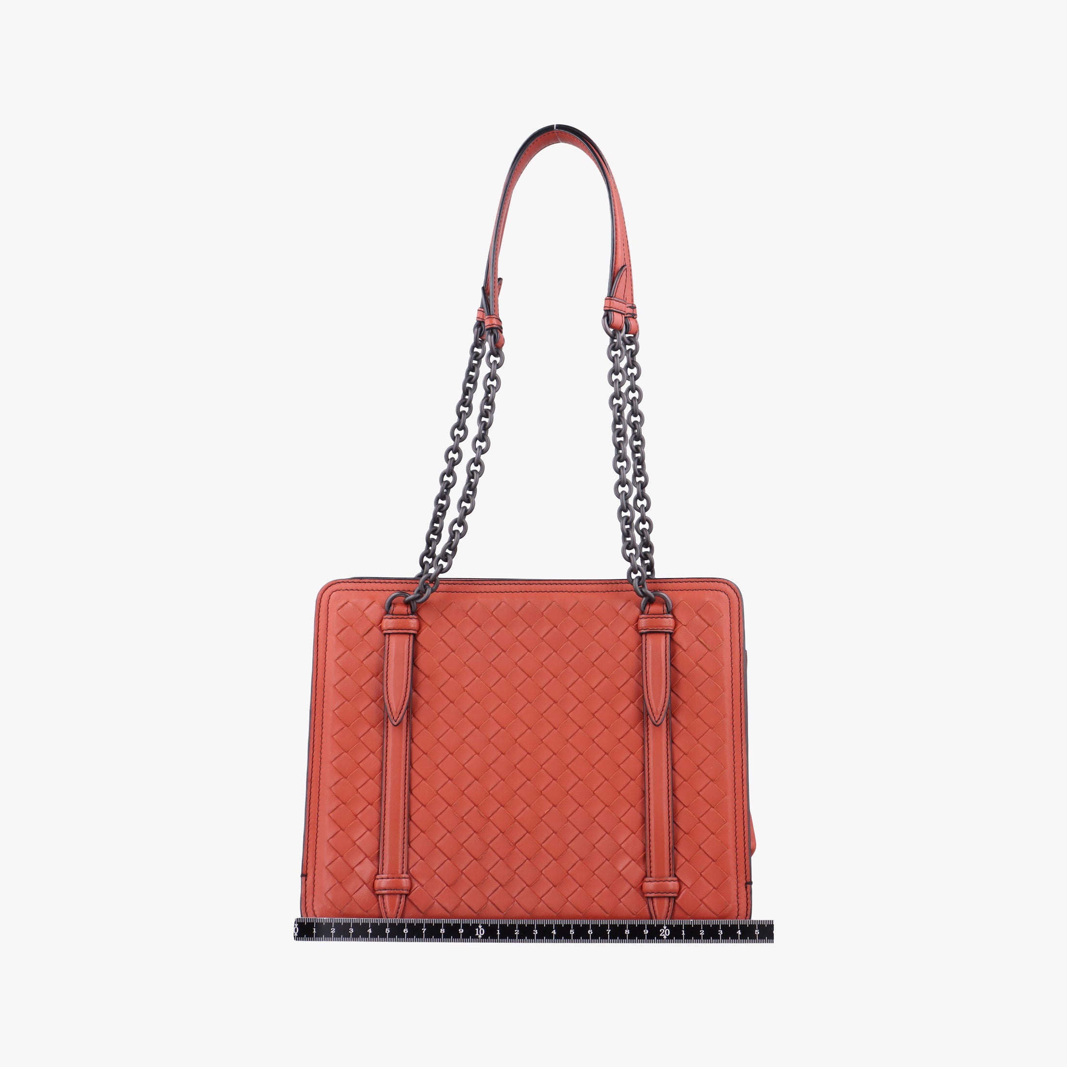 Intrecciato OrangeRed lambskin B04579736Xイントレチャート オレンジレッド ラムスキン B04579736X