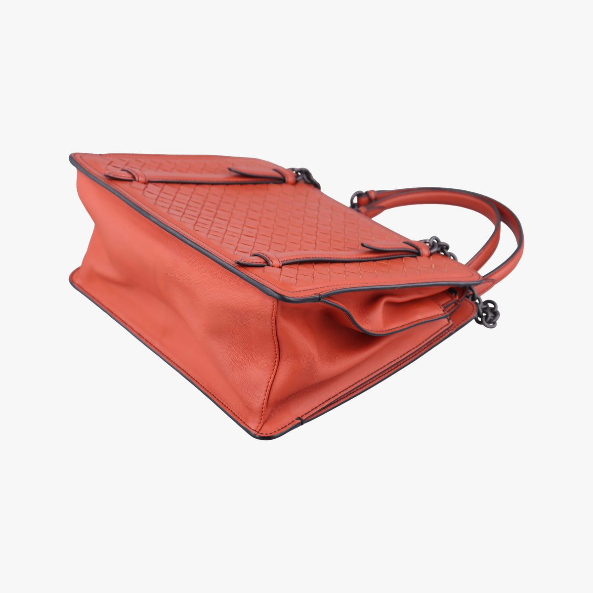 Intrecciato OrangeRed lambskin B04579736Xイントレチャート オレンジレッド ラムスキン B04579736X