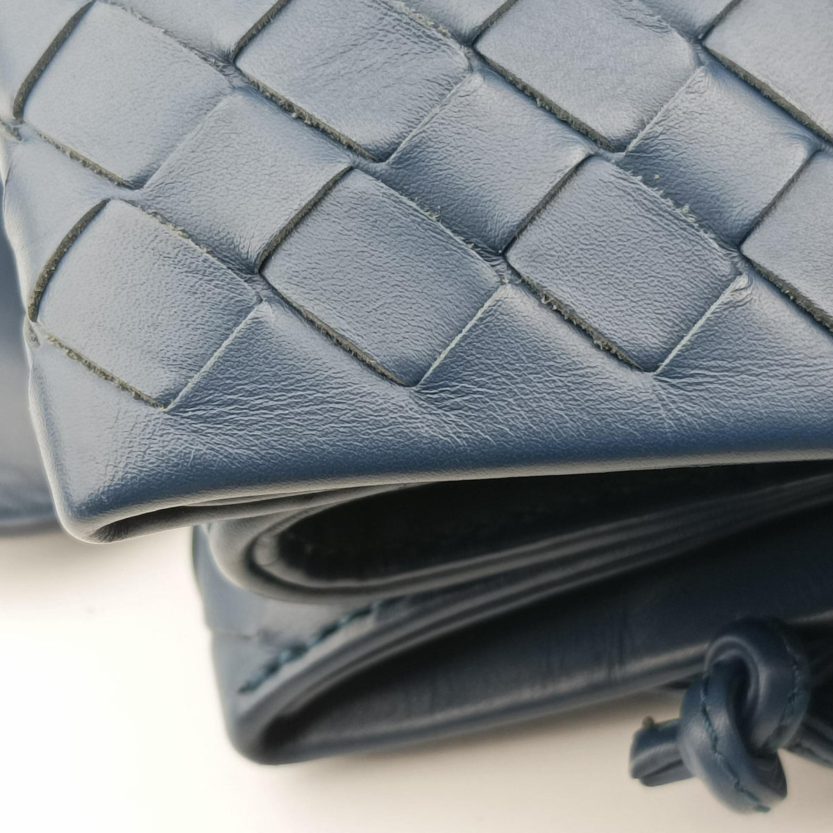 Roma Intrecciato Navy lambskin B06615315Vローマ イントレチャート ネイビー ラムスキン B06615315V