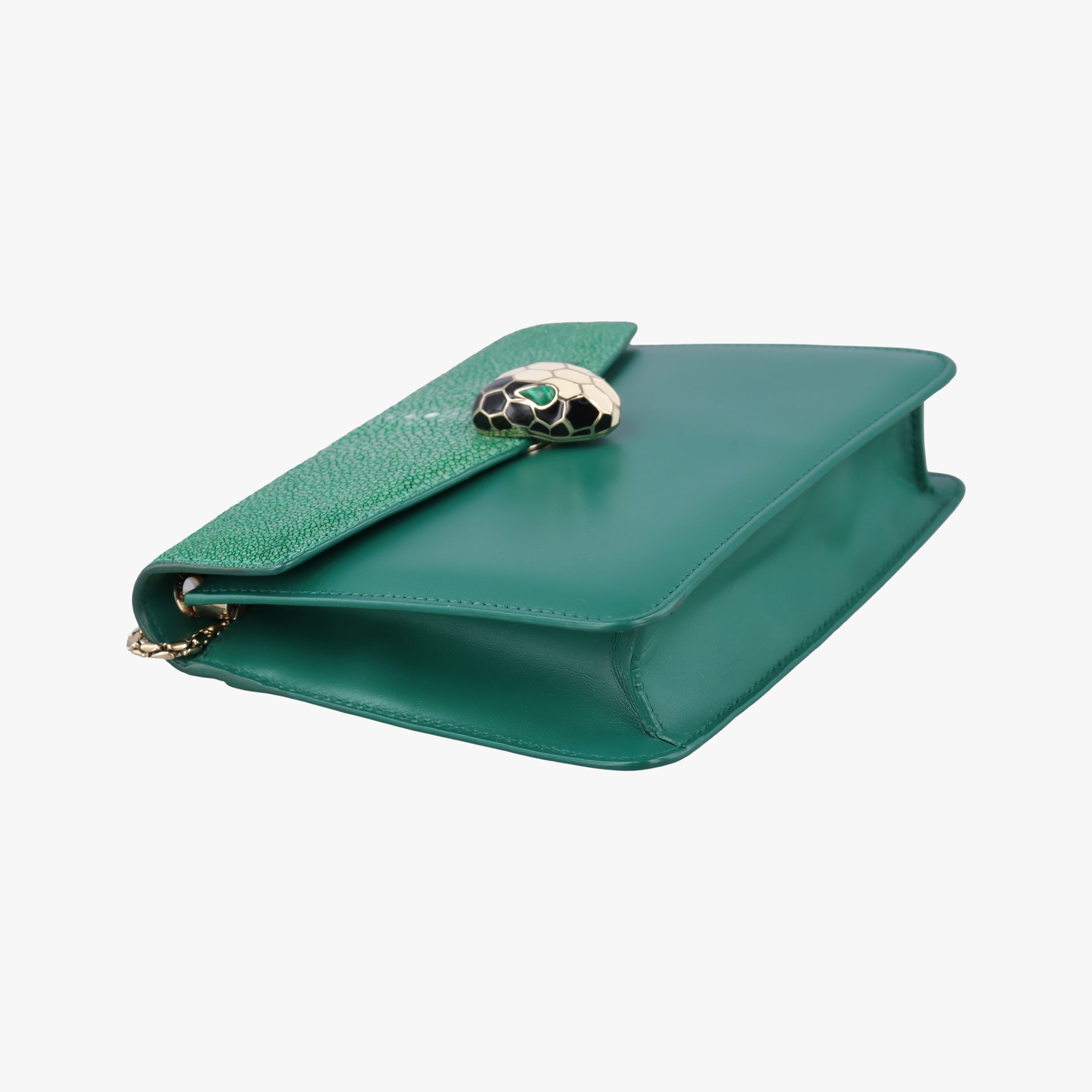 Serpenti Green Galuchat Skin×Leather EK.L17.37035セルペンティ グリーン ガルーシャスキン×レザー EK.L17.37035