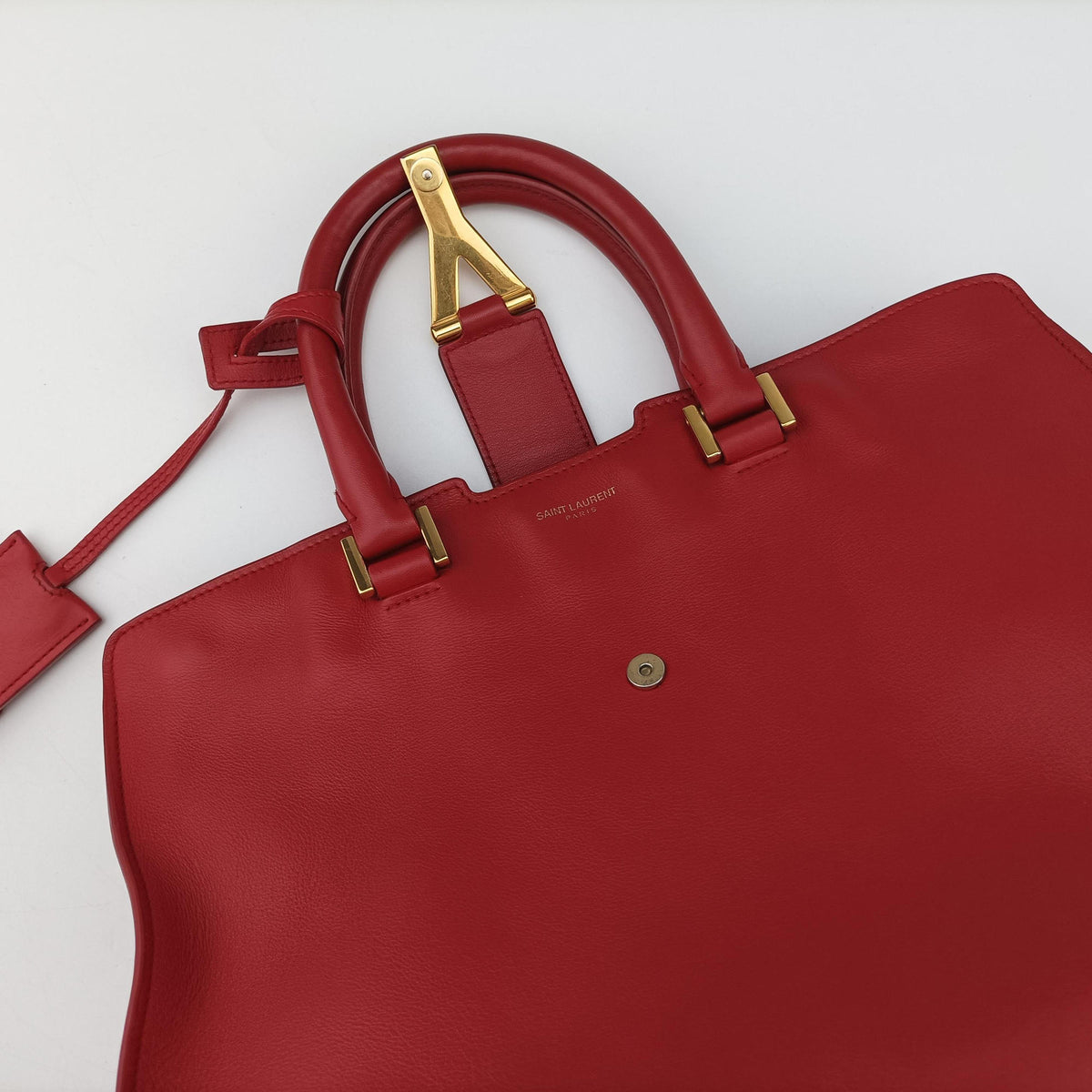 Y Ligne Petit Cabas Red Leather 311210 311210.001998Yライン プチカバス レッド レザー 311210 311210.001998