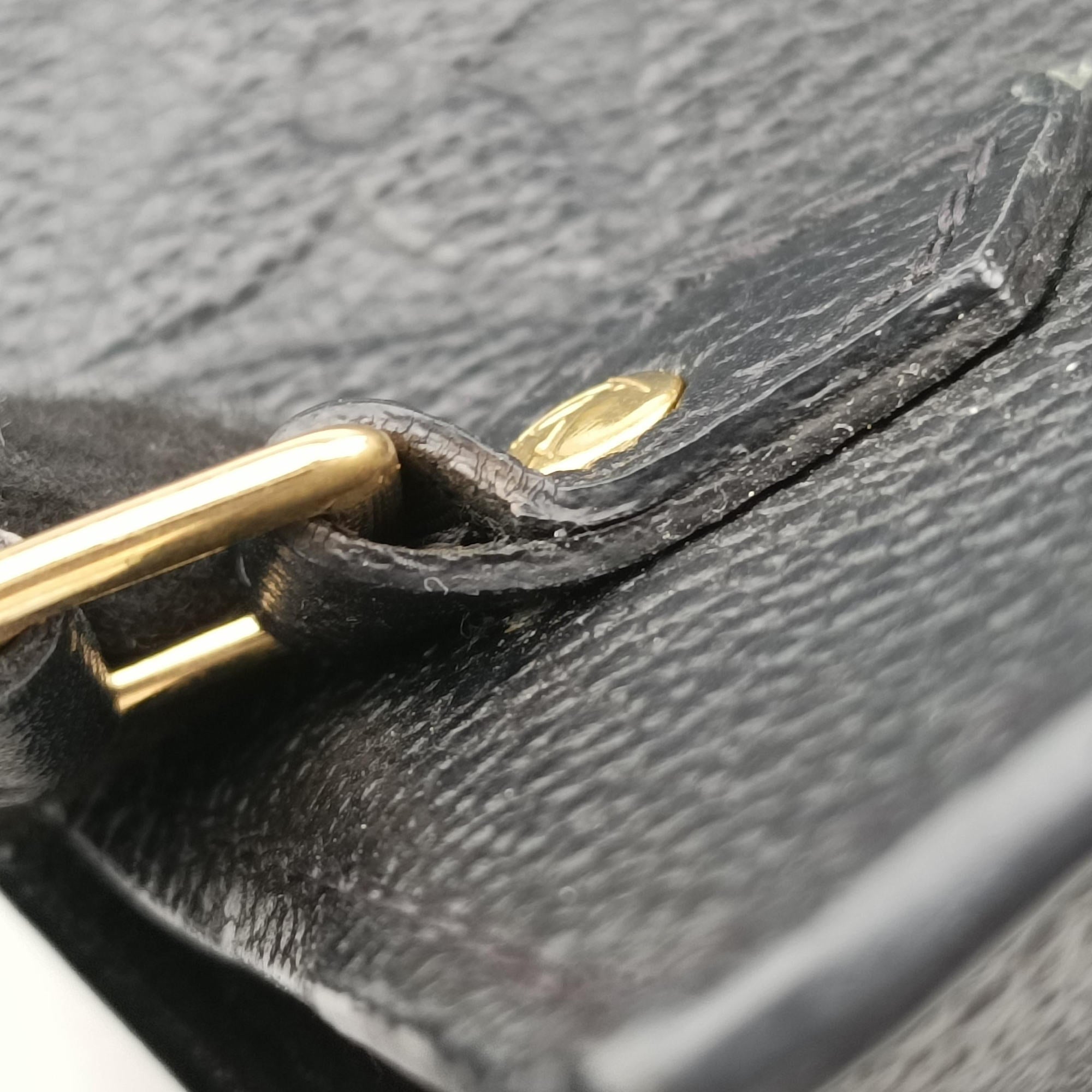 Petite Sac Plat Noir Monogram Empreinte M81417 IC Chipプティットサックプラ ノワール モノグラムアンプラント M81417 ICチップ