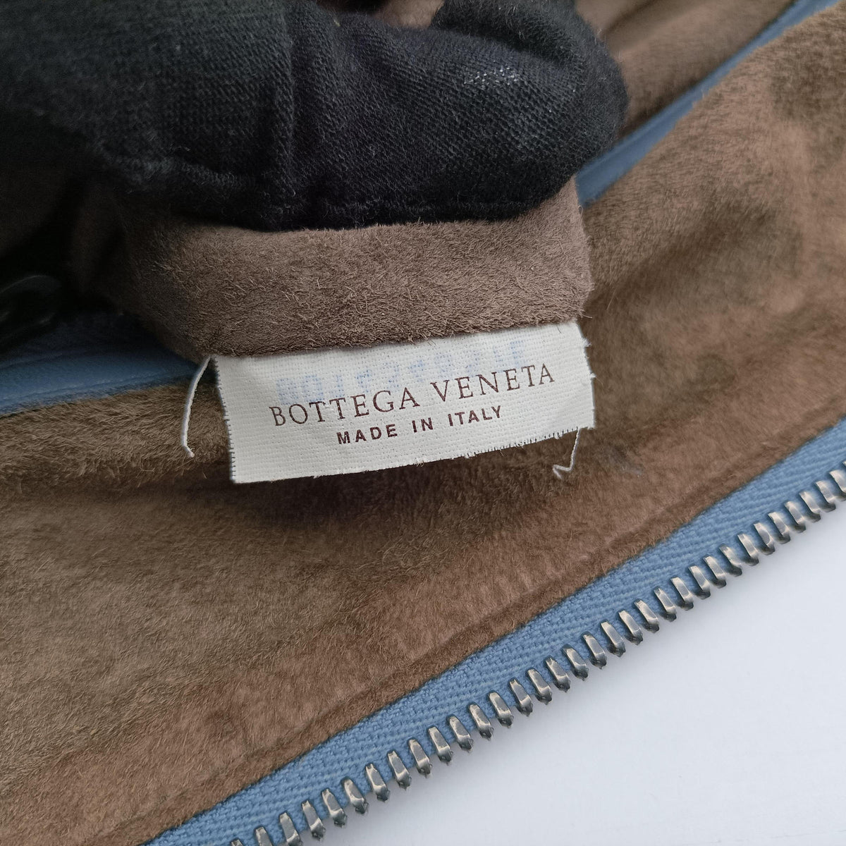 Pre-owned Bottega Veneta Nodini Blue lambskin shoulderbag | stylenewstar