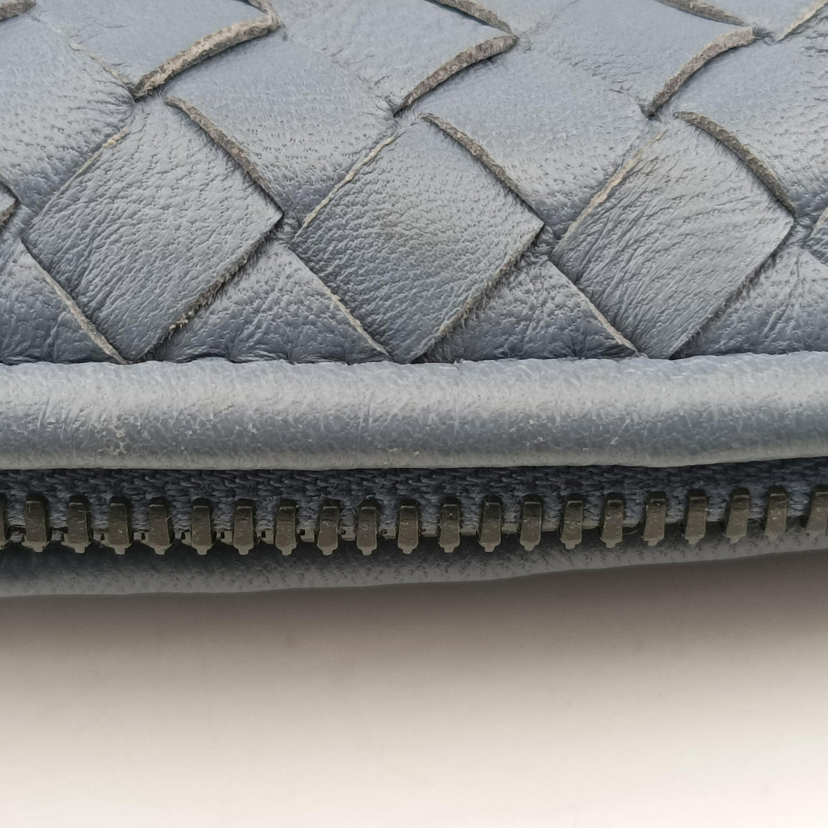 Pre-owned Bottega Veneta Nodini Blue lambskin shoulderbag | stylenewstar