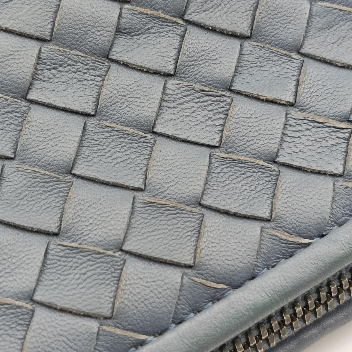 Pre-owned Bottega Veneta Nodini Blue lambskin shoulderbag | stylenewstar