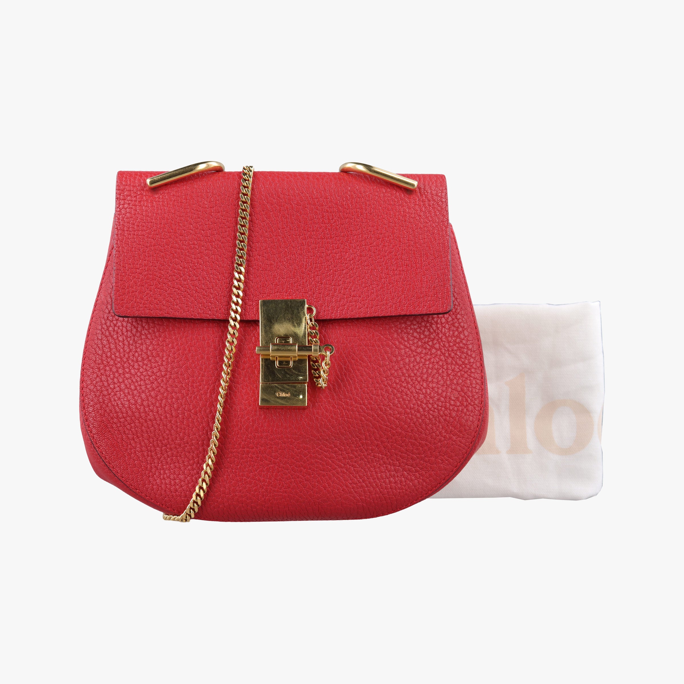 Secondhand Chloe DREW Red Leather shoulderbag | stylenewstar