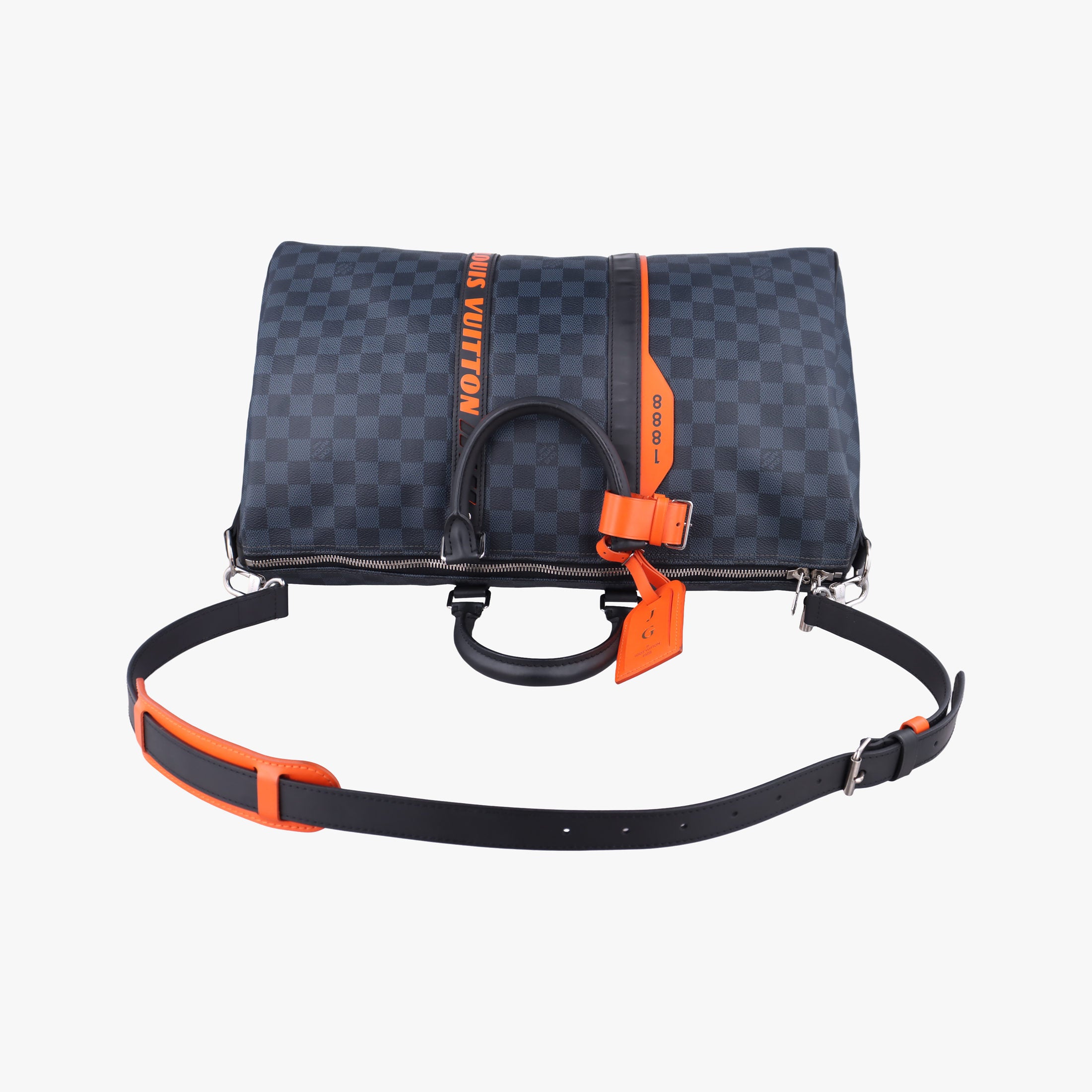 Keepall Bandouliere 45 Noir Damier Graphite N40166 DR1179 IC Chipキーポルバンドリエール45 ノワール ダミエグラフィット N40166 DR1179 ICチップ