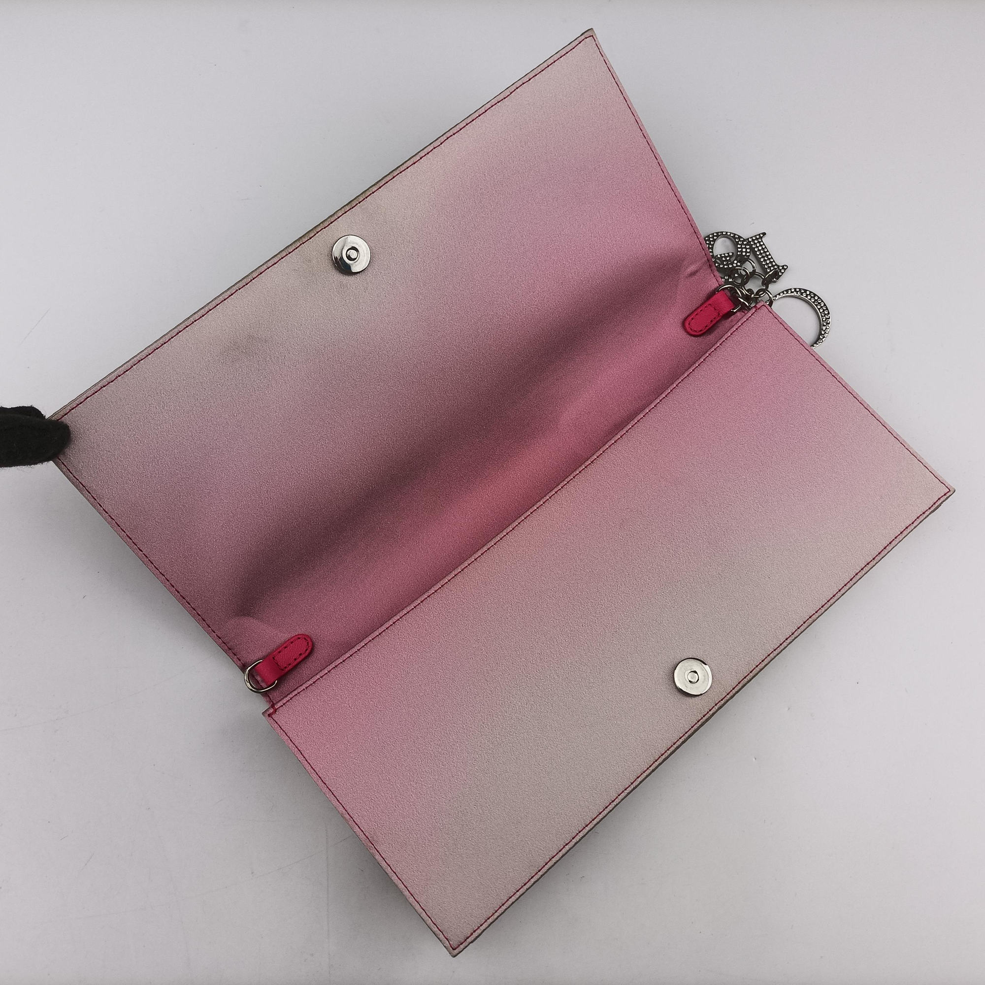 Christian Dior Parfums Promotional Clutch Pouch Pink Satin 11-MA-0145ディオール ノベルティ 2つ折りクラッチポーチ ピンク サテン 11-MA-0145