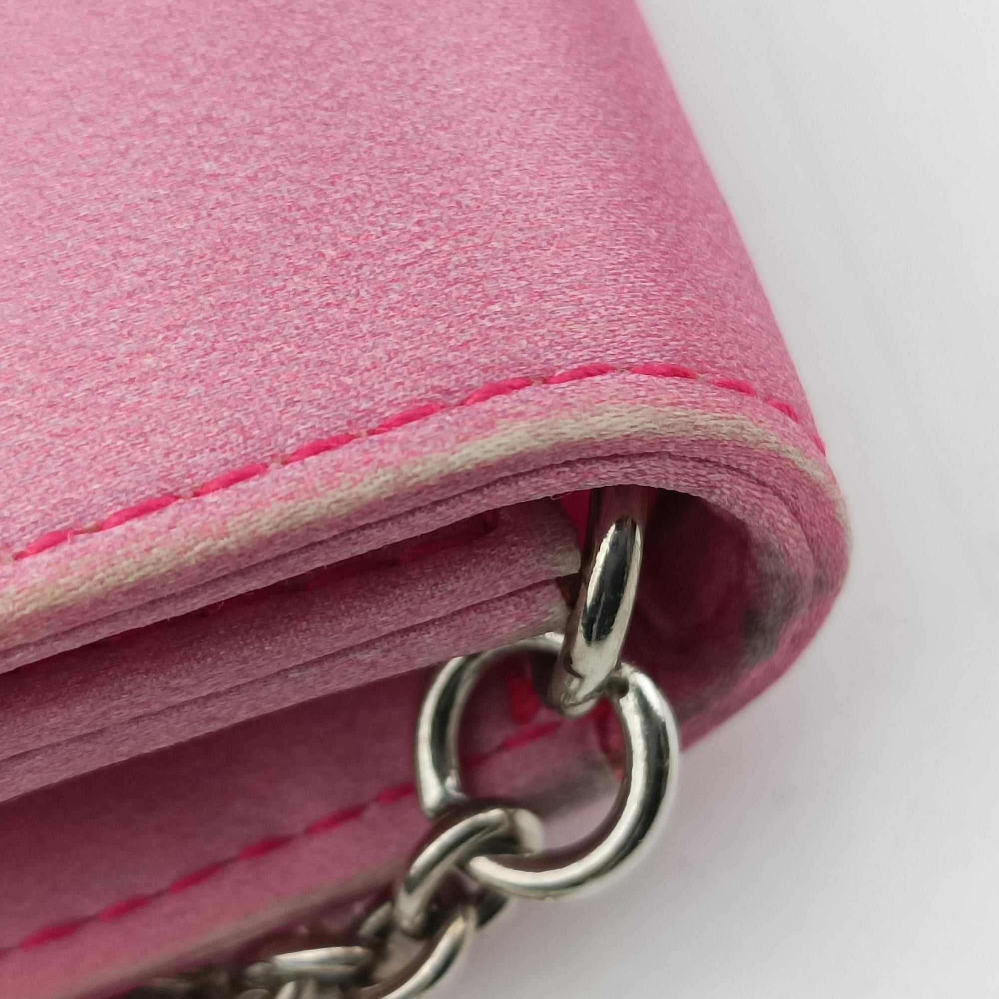 Christian Dior Parfums Promotional Clutch Pouch Pink Satin 11-MA-0145ディオール ノベルティ 2つ折りクラッチポーチ ピンク サテン 11-MA-0145