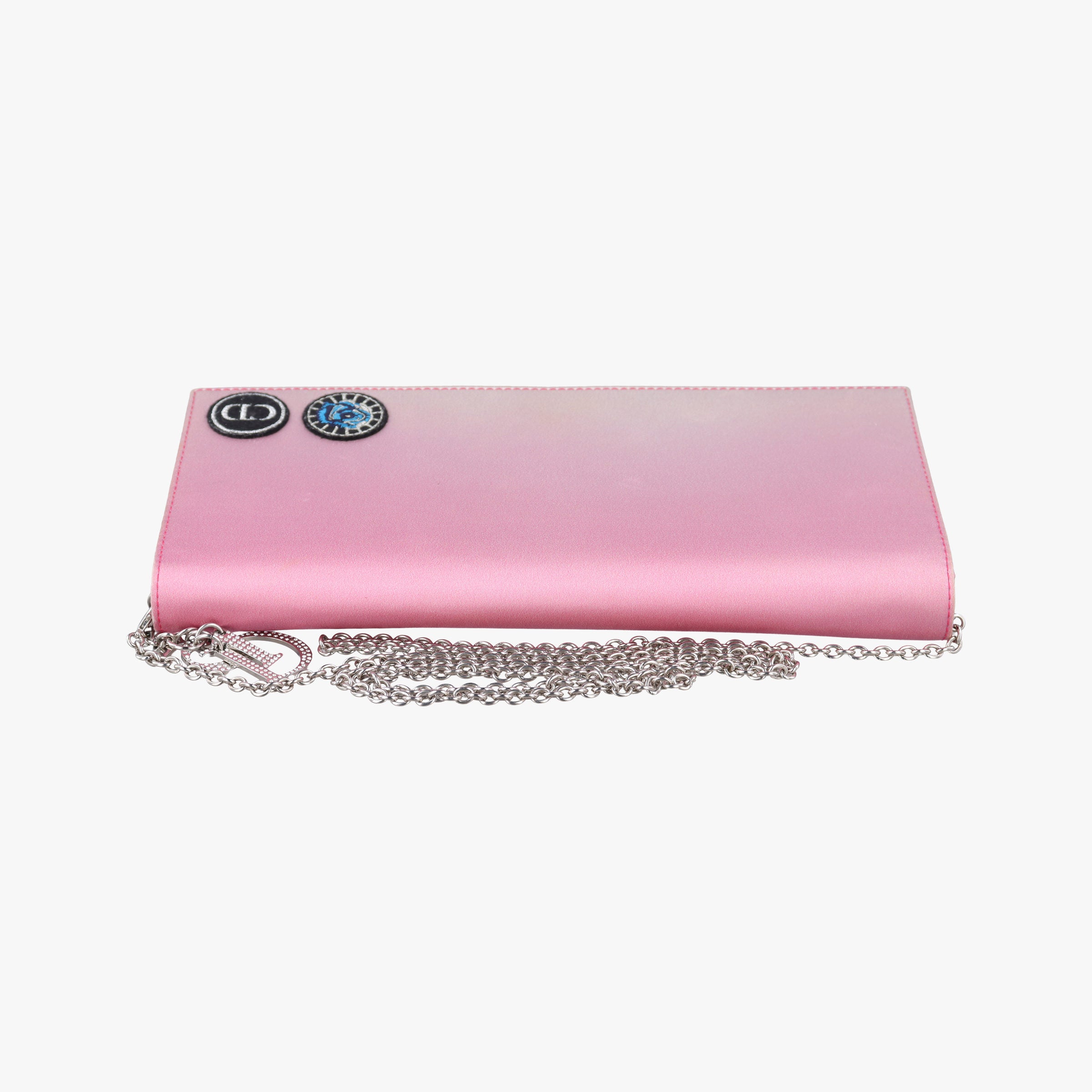 Christian Dior Parfums Promotional Clutch Pouch Pink Satin 11-MA-0145ディオール ノベルティ 2つ折りクラッチポーチ ピンク サテン 11-MA-0145