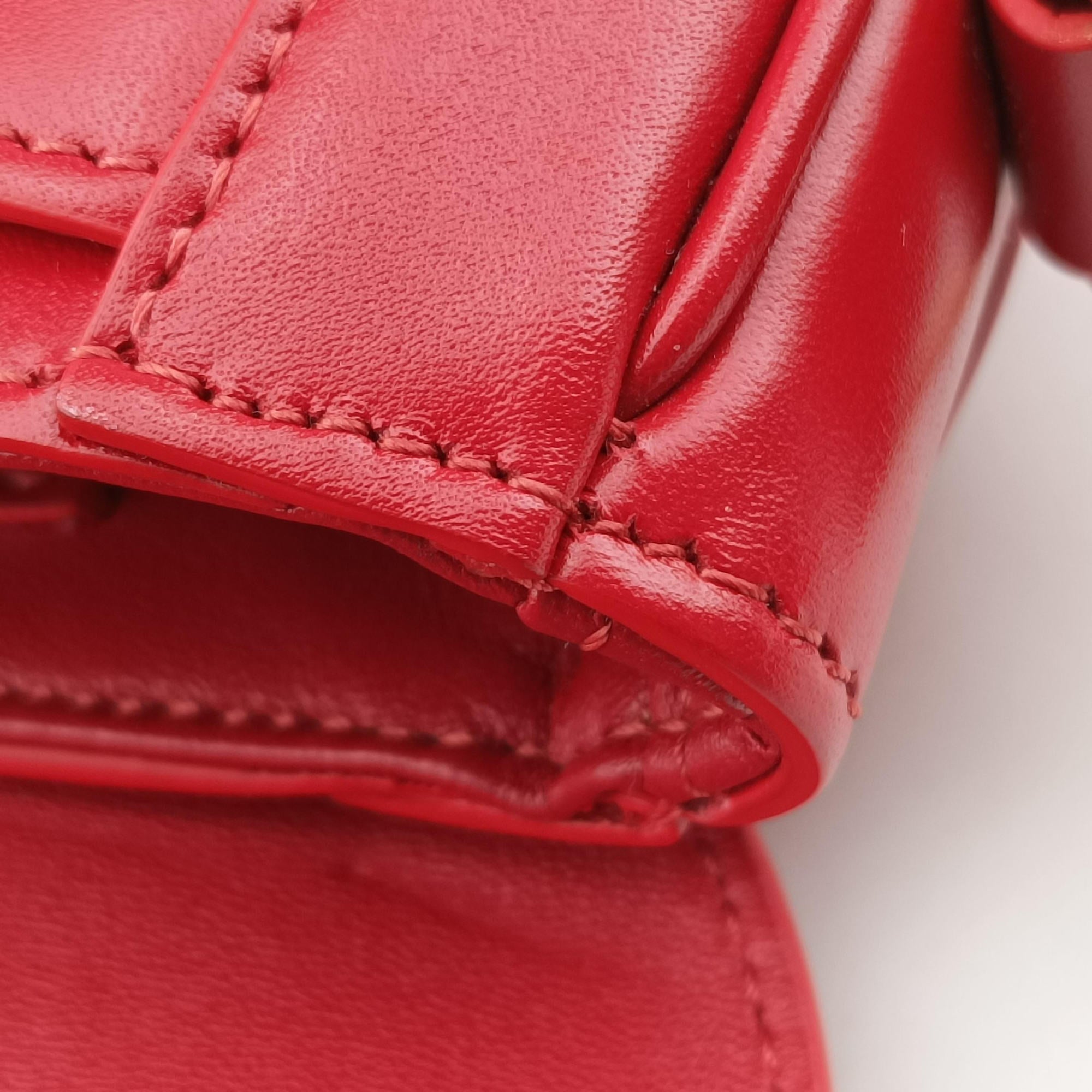 Small Besace 16 Red Leather U-SL-1109スモール ブザス 16セーズ レッド レザー U-SL-1109