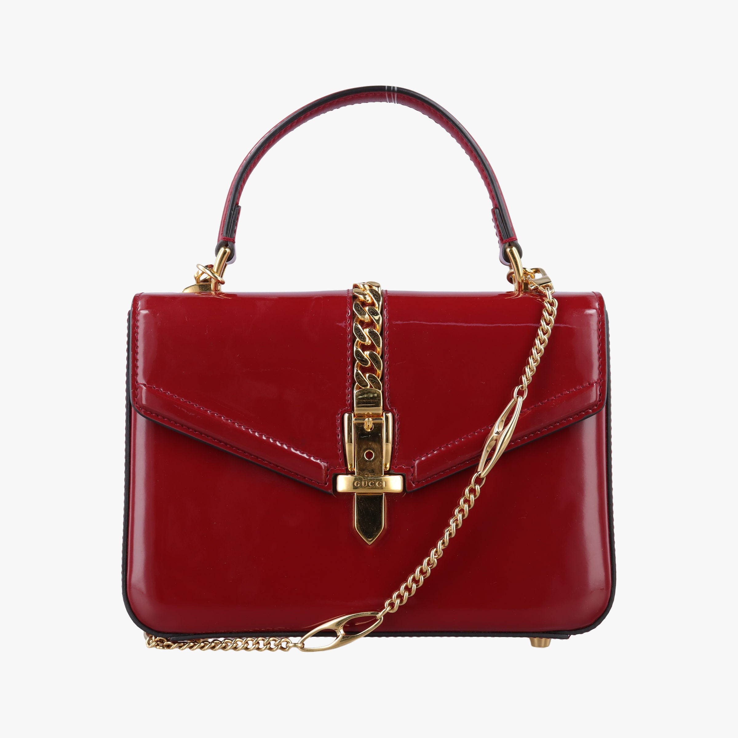 Sylvie Red Patent Leather 589479 E030331707シルヴィ レッド パテント 589479 E030331707