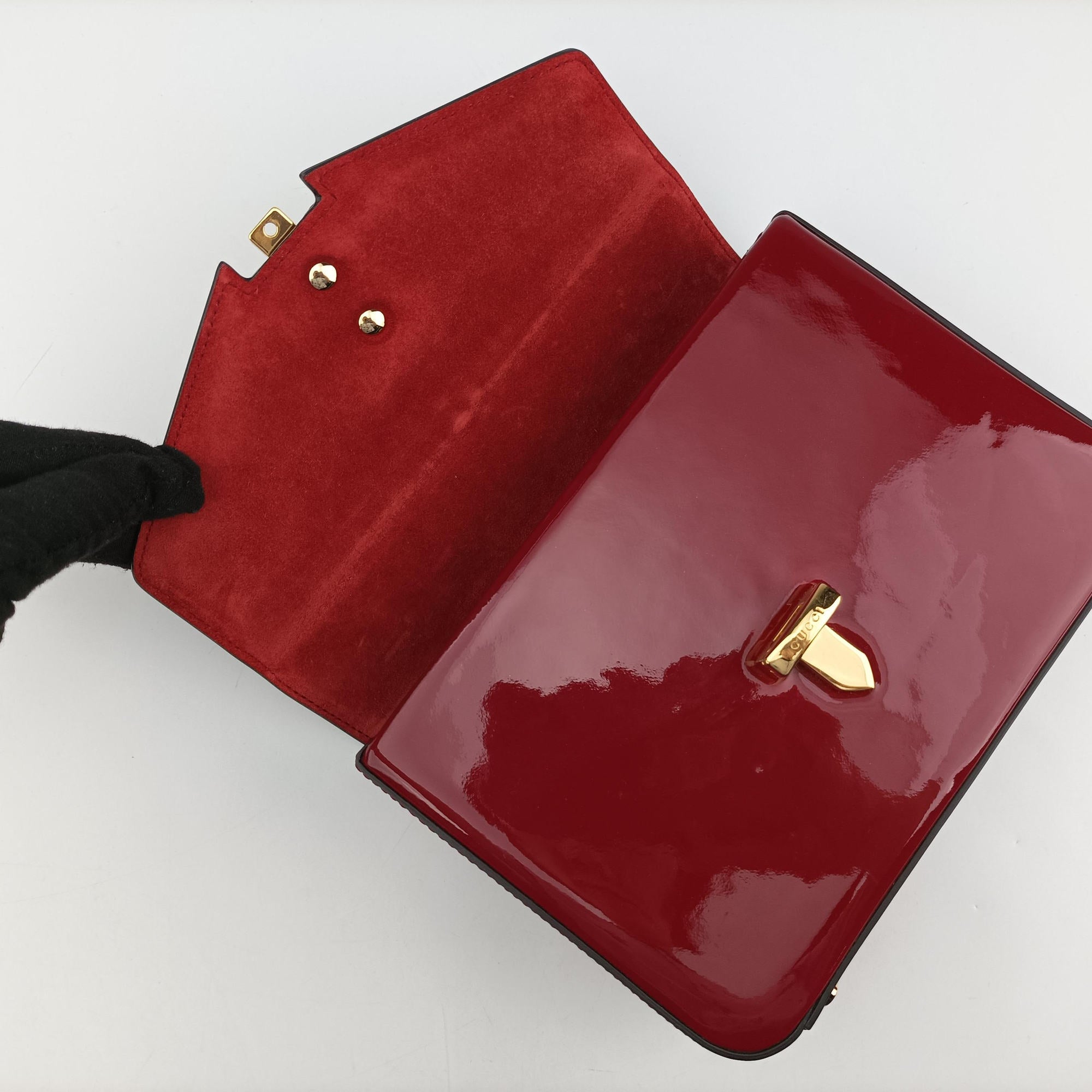 Sylvie Red Patent Leather 589479 E030331707シルヴィ レッド パテント 589479 E030331707