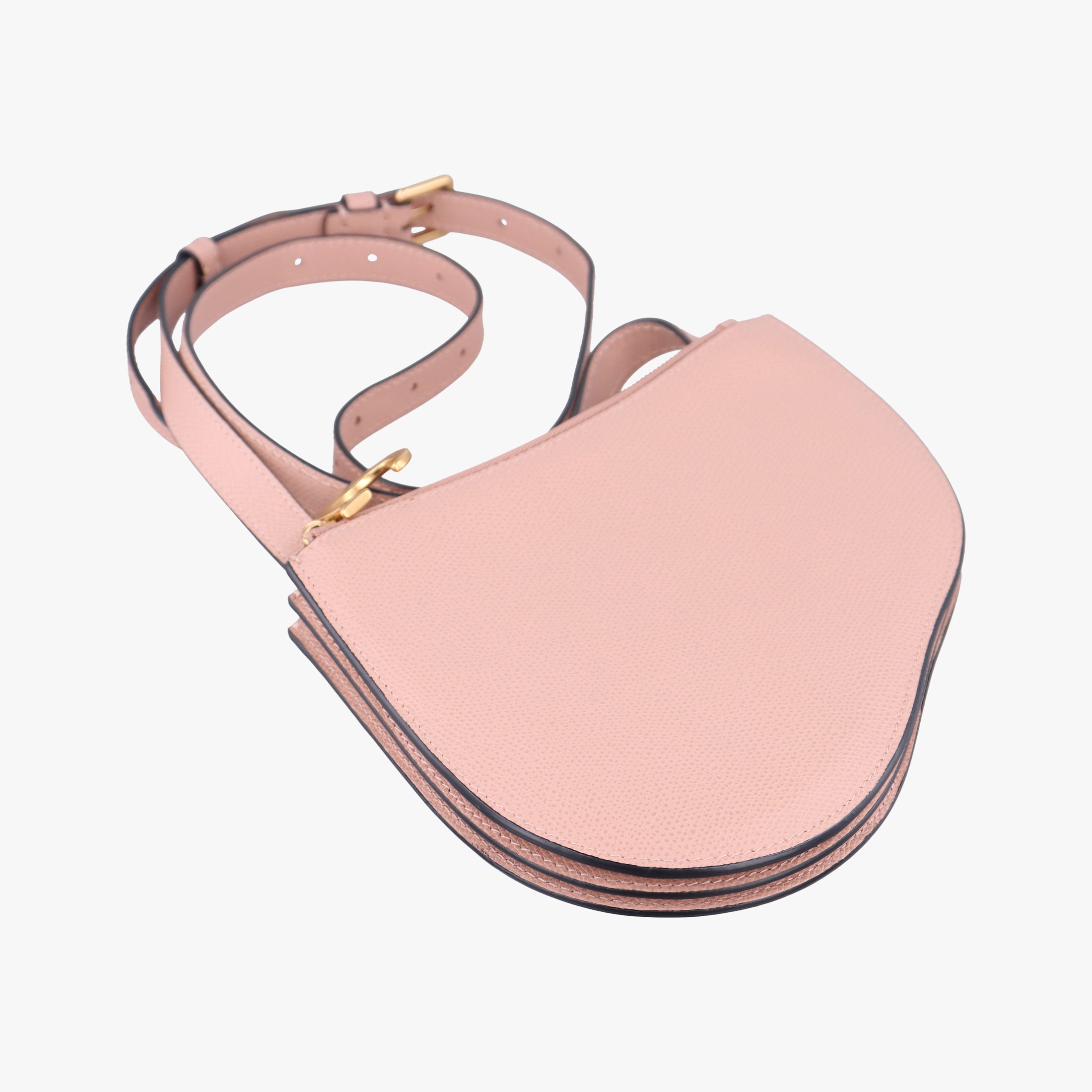Pre-owned Christian Dior Saddle Pink Leather shoulderbag | stylenewstar