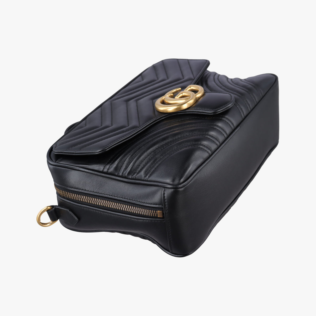 GG Marmont Black Leather 498100 D023207592GGマーモント ブラック レザー 498100 D023207592