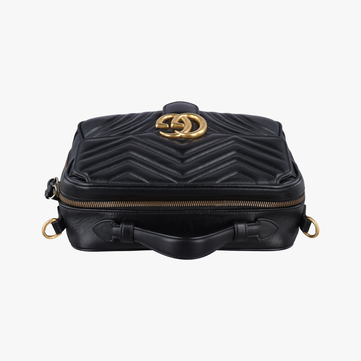 GG Marmont Black Leather 498100 D023207592GGマーモント ブラック レザー 498100 D023207592