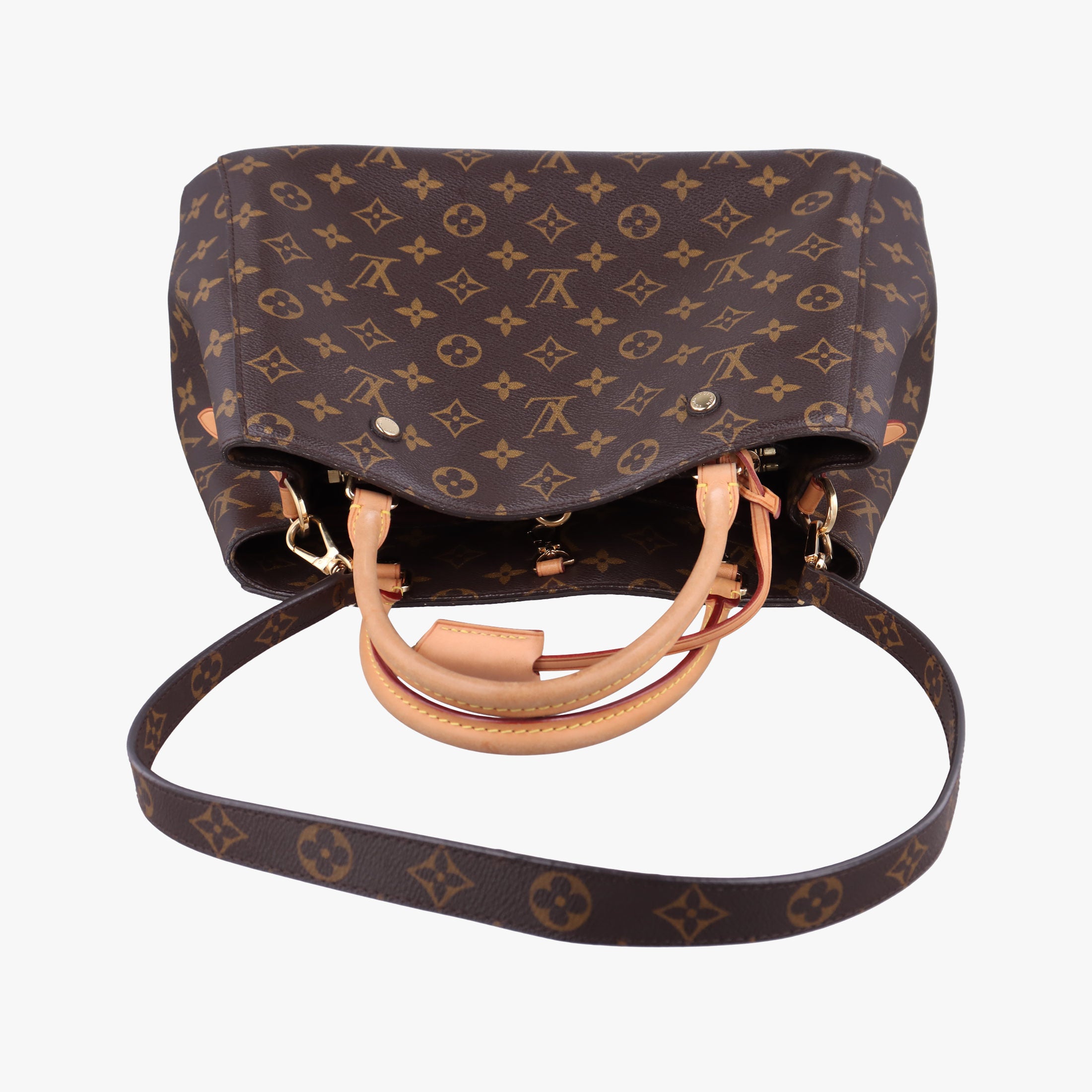 Pre-owned Louis Vuitton MONTAIGNE MM Brown Monogram Canvas M41056 shoulderbag | stylenewstar