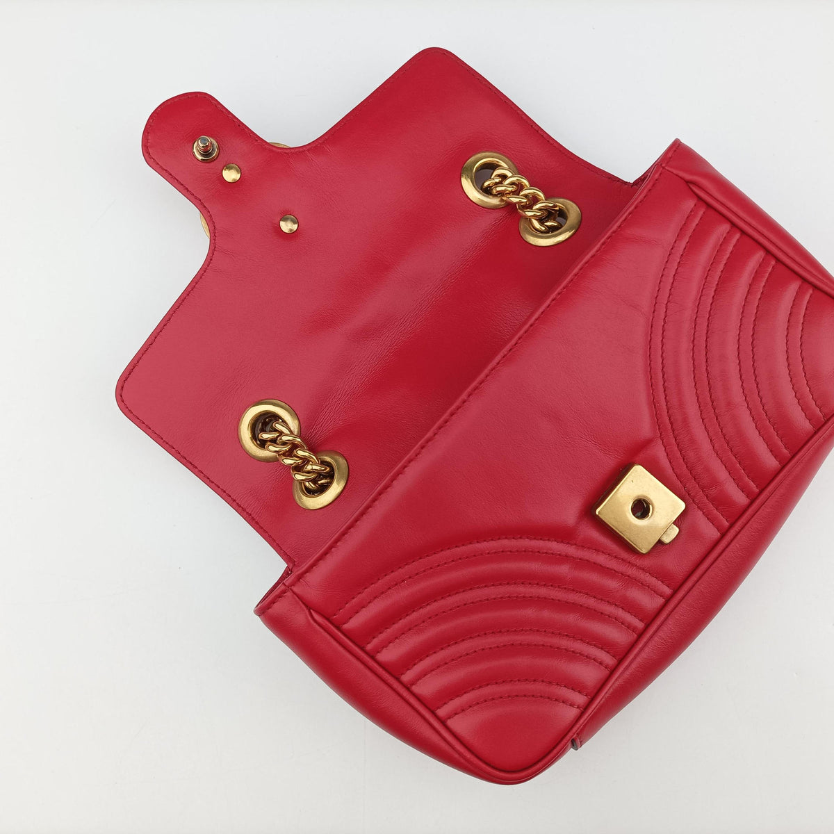 GG Marmont Red Leather 446744 C028395167GGマーモント レッド レザー 446744 C028395167