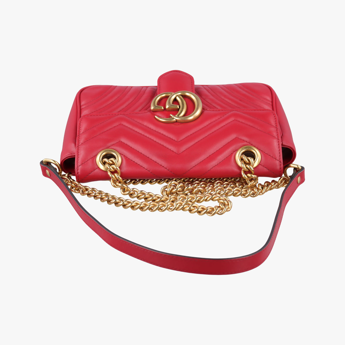 GG Marmont Red Leather 446744 C028395167GGマーモント レッド レザー 446744 C028395167