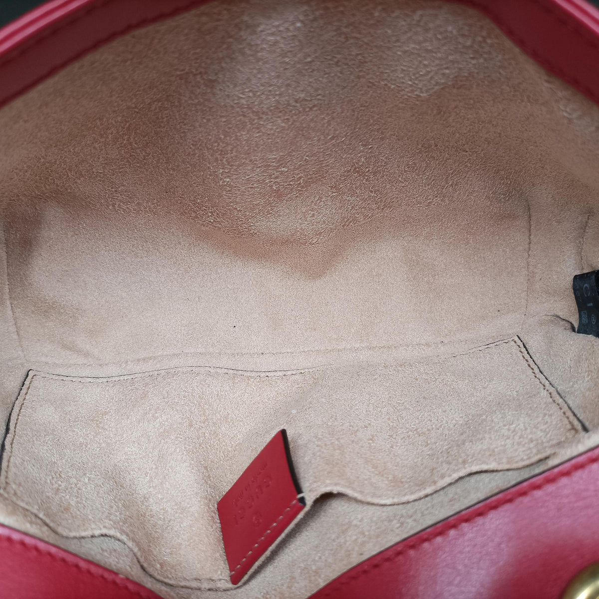 GG Marmont Red Leather 446744 C028395167GGマーモント レッド レザー 446744 C028395167