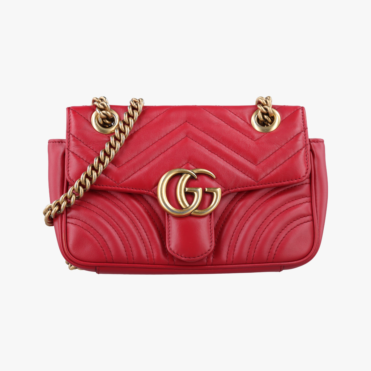 GG Marmont Red Leather 446744 F031913403GGマーモント レッド レザー 446744 F031913403