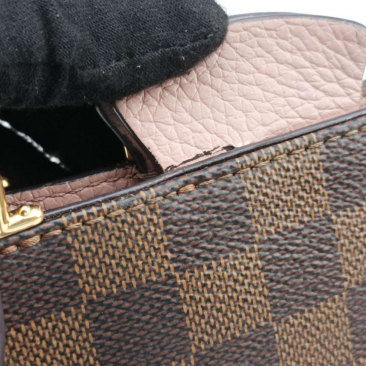 Brittany EBENE×Magnolia Damier Canvas×calf leather N41674 MI4186ブリタニー エベーヌ×マグノリア ダミエキャンバス×カーフレザー N41674 MI4186