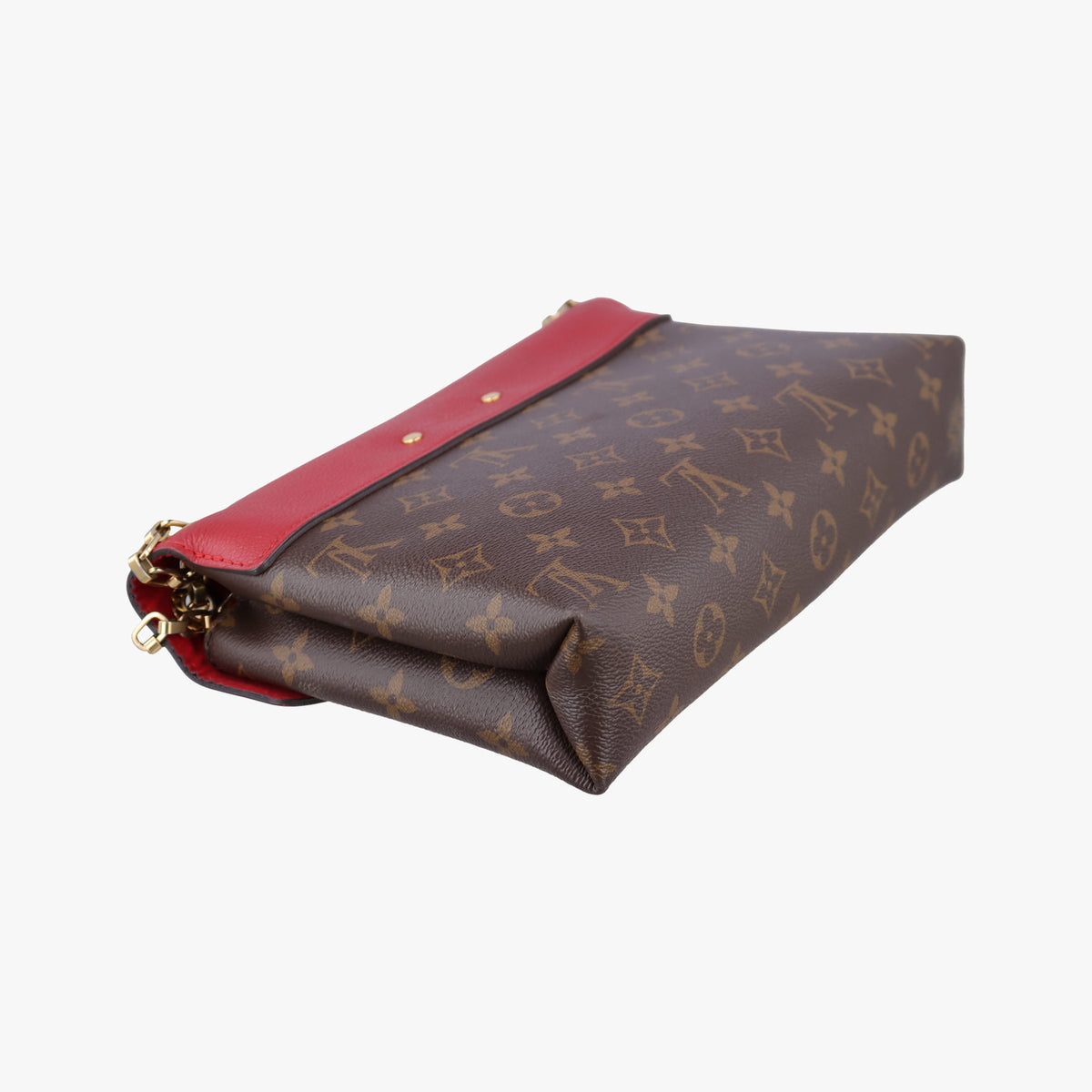 PALLAS Chain Brown×CERISE Monogram Canvas×calf leather M41201 CA4196 IC Chipパラス チェーン モノグラム/ブラウン×スリーズ モノグラムキャンバス×カーフレザー M41201 CA4196 ICチップ
