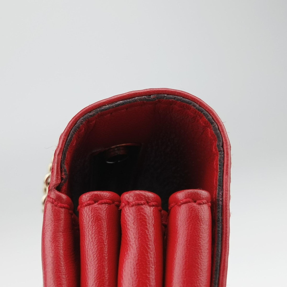 Pre-owned Valentino Rockstud Va Va Voom Red Leather shoulderbag | stylenewstar