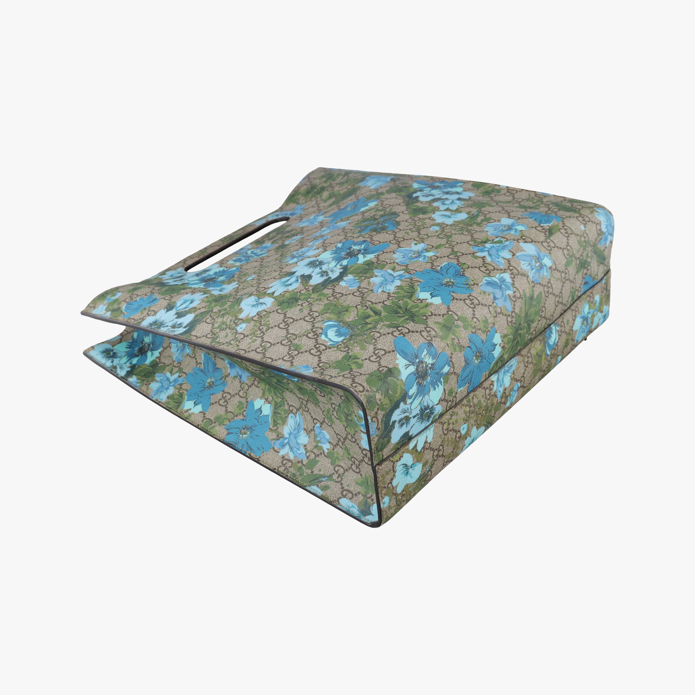 Pre-owned Gucci GG Supreme Linea C Blooms GucciGhost Beige×Multicolour PVC coated canvas 414476 shoulderbag | stylenewstar