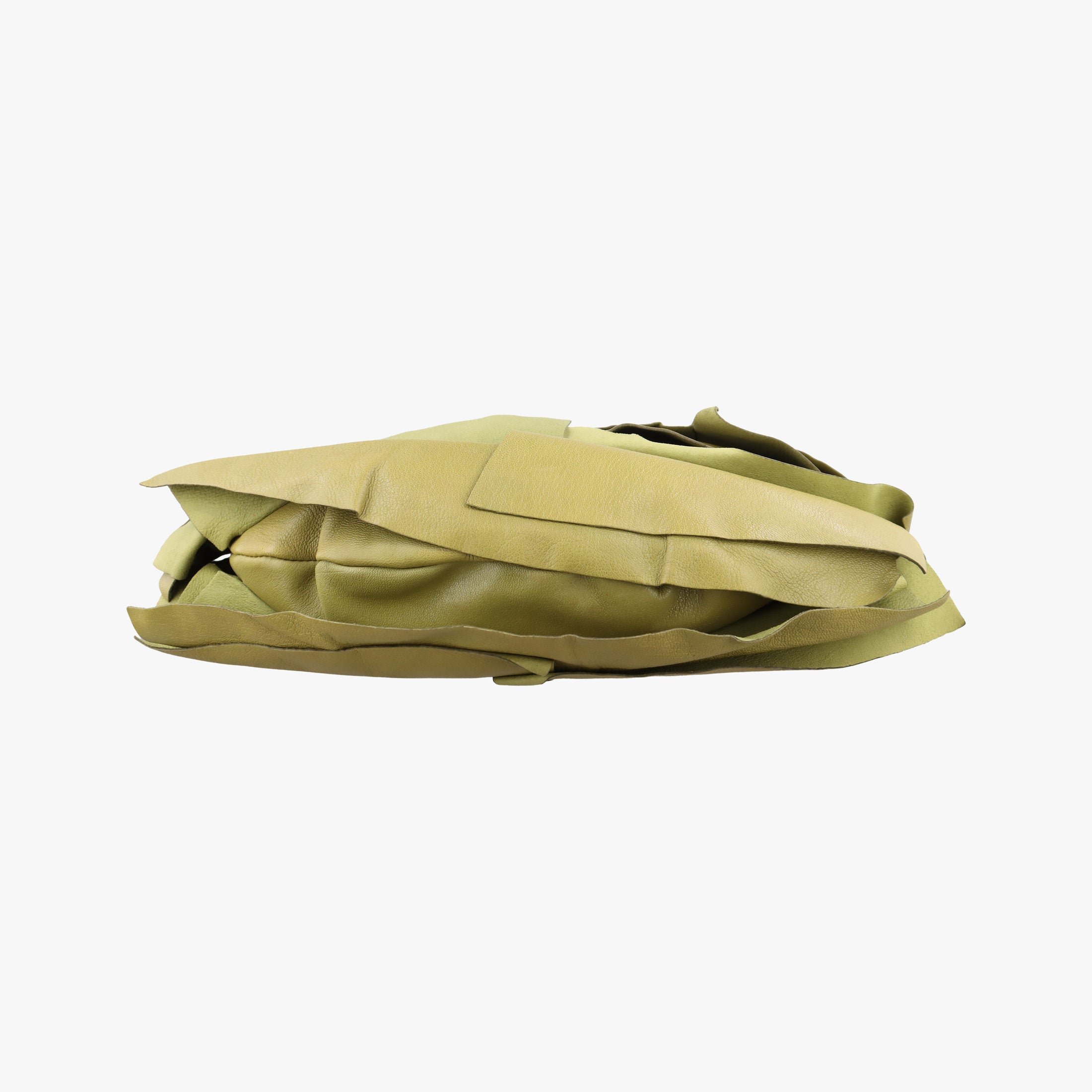 Pre-owned Yves Saint Laurent Mombasa Green Leather 122245 shoulderbag | stylenewstar