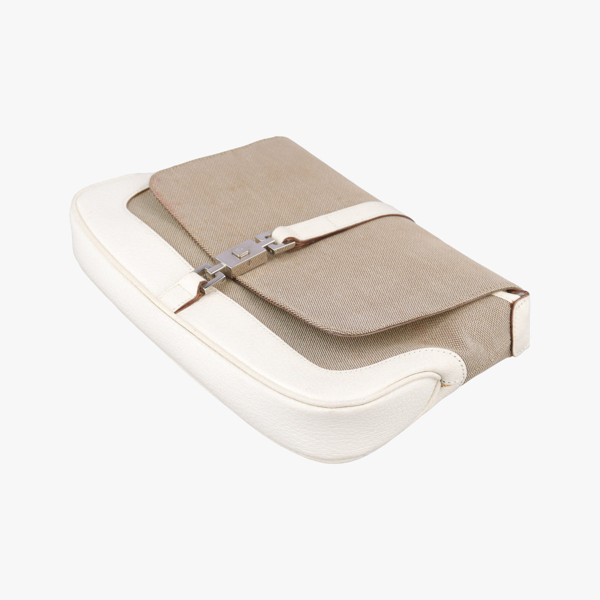 Pre-owned Gucci Hobo White× Beige Canvas × Leather 001.38 shoulderbag | stylenewstar