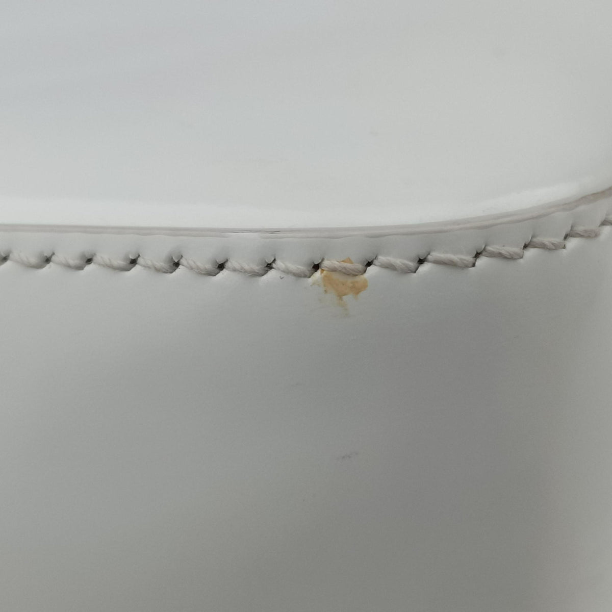 Mirror Tote White Leather 1BA331 31/Aミラートート ホワイト レザー 1BA331 31/A
