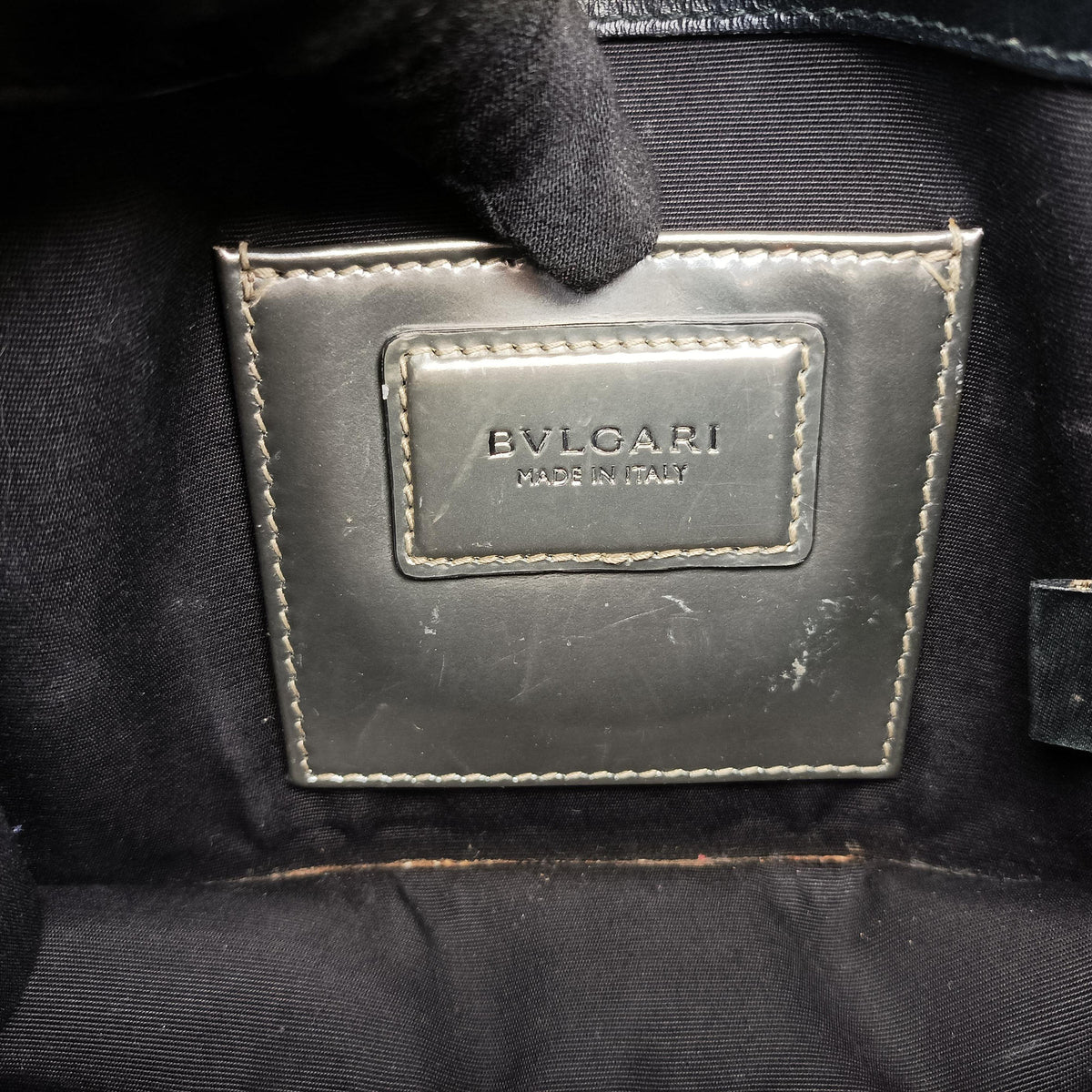 Pre-owned Bvlgari SERPENTI FOREVER Silver Patent Leather shoulderbag | stylenewstar