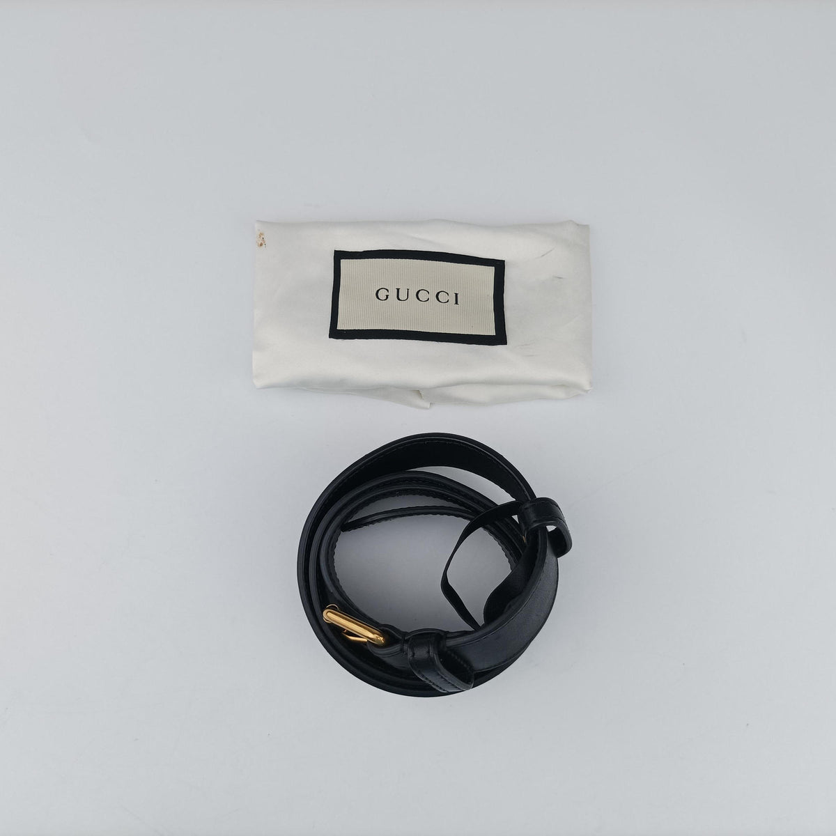 Vintage Gucci GG Marmont Black Leather 476434 bum bag/waist bag | stylenewstar
