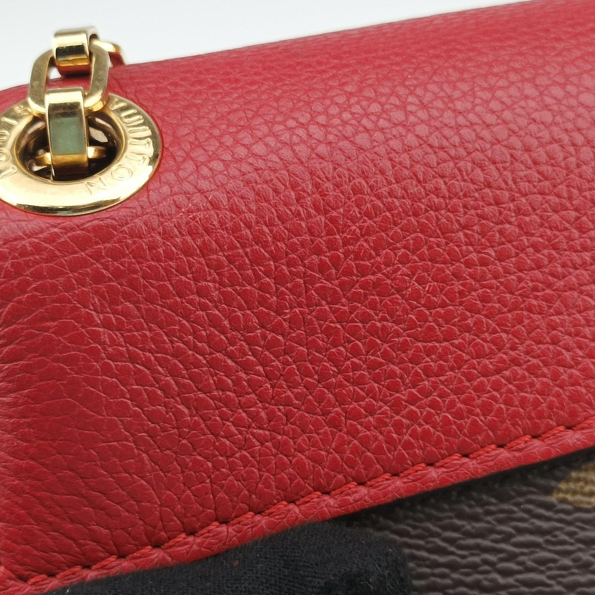 PALLAS Chain Brown×CERISE Monogram Canvas×calf leather M41201 CA5116パラス チェーン モノグラム/ブラウン×スリーズ モノグラムキャンバス×カーフレザー M41201 CA5116