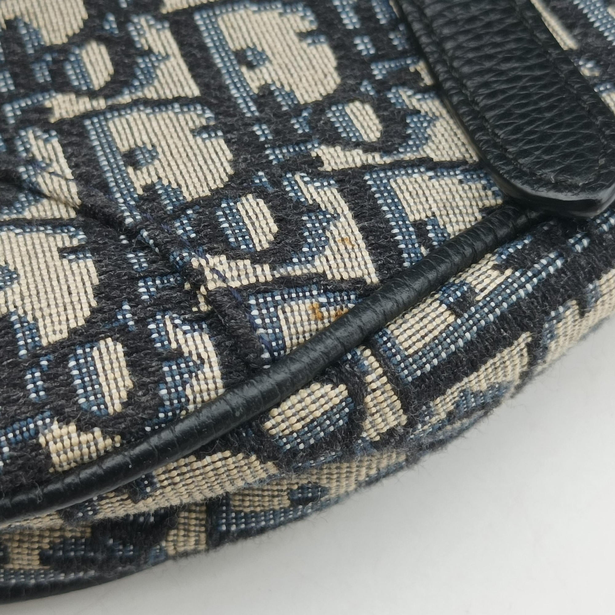 Saddlebags Gray×Navy Jacquard×Leather 19-BO-0210 IC Chipサドルバッグ グレー×ネイビー ジャガード×レザー 19-BO-0210 ICチップ