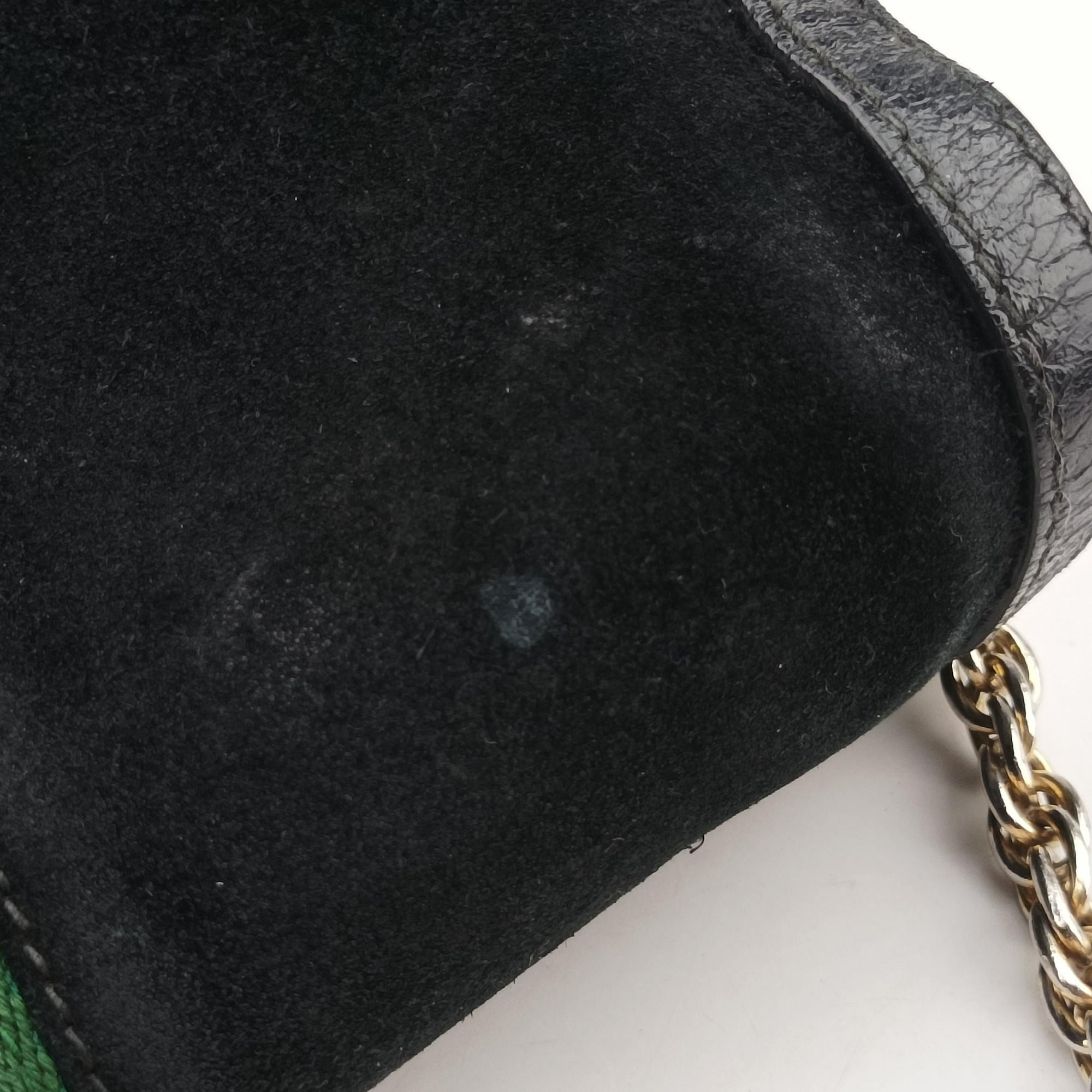 Ophidia Black Suede×leather 503877 A026520785オフィディア ブラック スエード×レザー 503877 A026520785