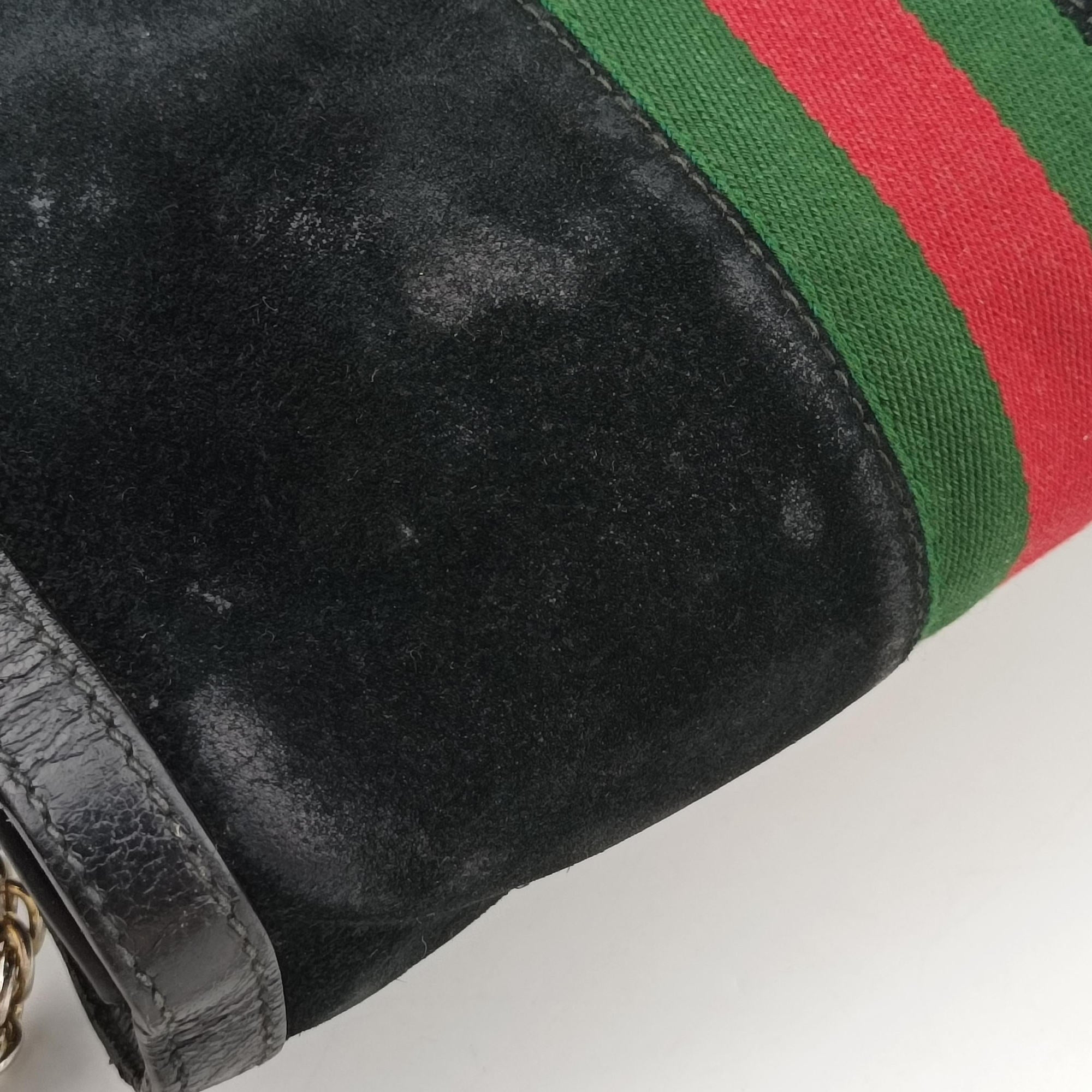 Ophidia Black Suede×leather 503877 A026520785オフィディア ブラック スエード×レザー 503877 A026520785