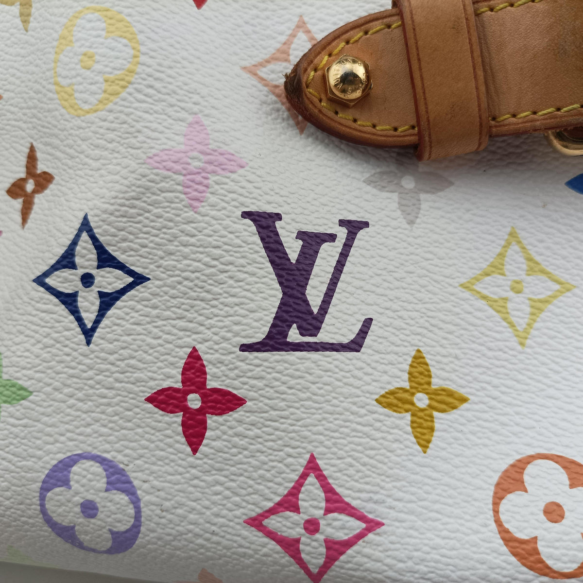 CLAUDIA white Monogram Multicolor M40193 Lot number unknownクラウディア ブロン モノグラム マルチカラー M40193 製番不明