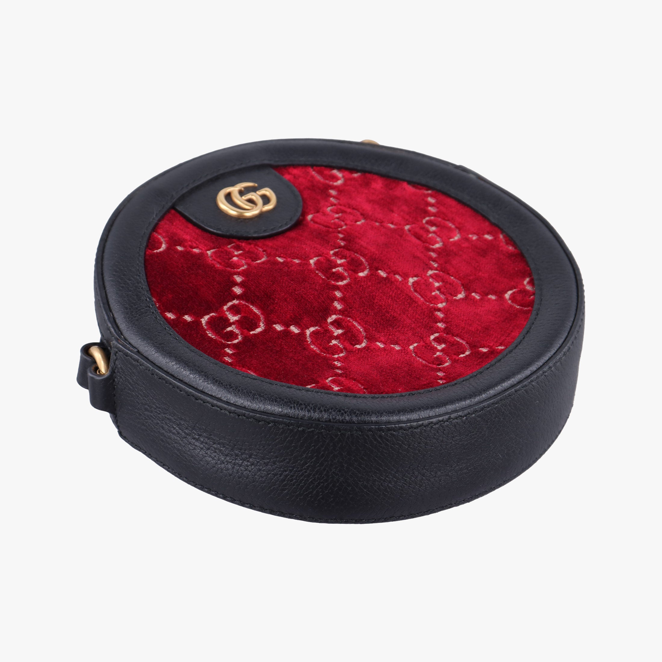 Ophidia Red×black Velour×leather 574978 F028750126オフィディア レッド×ブラック ベロア×レザー 574978 F028750126