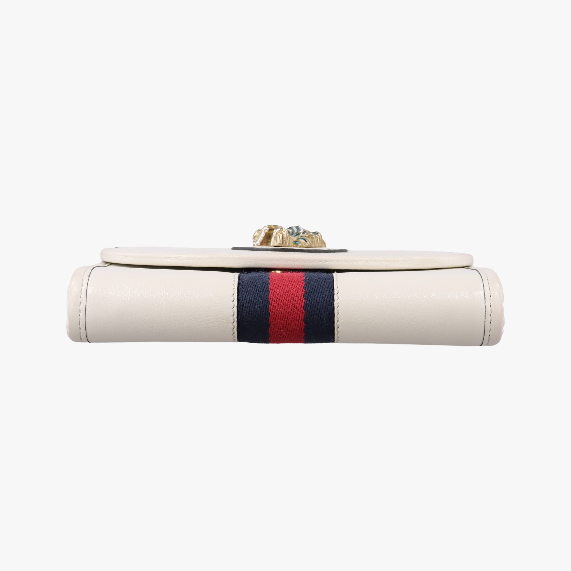 Pre-owned Gucci Rajah White Leather 573797 shoulderbag | stylenewstar