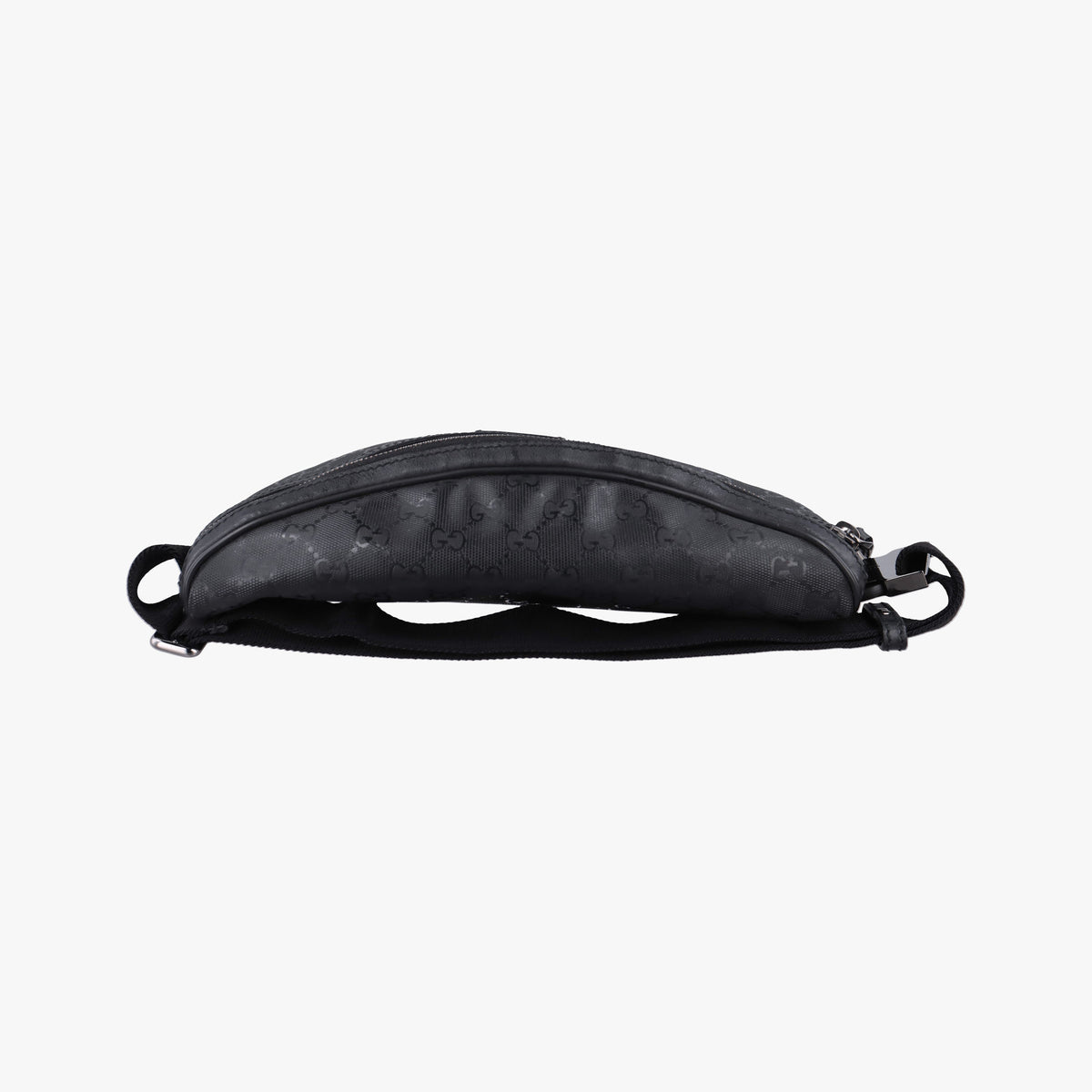 Pre-owned Gucci GG Supreme Black PVC coated canvas 233269 bum bag/waist bag | stylenewstar