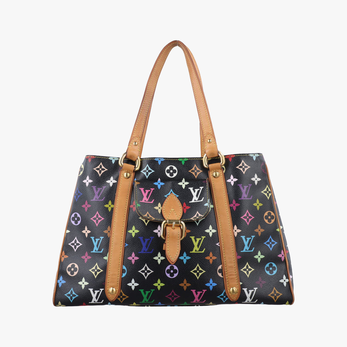Pre-owned Louis Vuitton Aurelia MM Noir Monogram Multicolor M40095 shoulderbag | stylenewstar