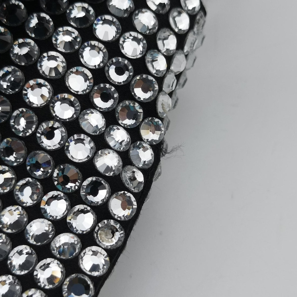 Rosa Satin Crystal Mini Tote Silver Rhinestone 1BA253 270ローザ サテン クリスタル ミニトート シルバー ラインストーン 1BA253 270