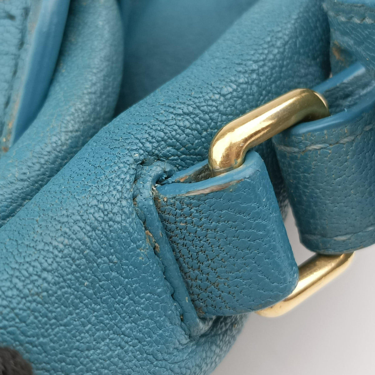 Y LIGNE Petit Cabas Blue Leather 275091 275091.001998Yライン プチカバス ブルー レザー 275091 275091.001998